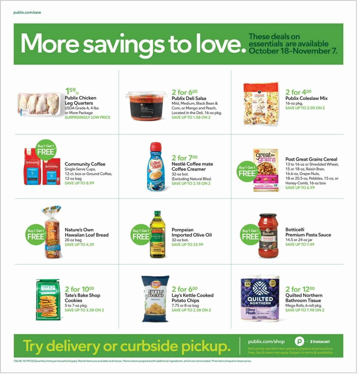 Publix Weekly Ad from October 25