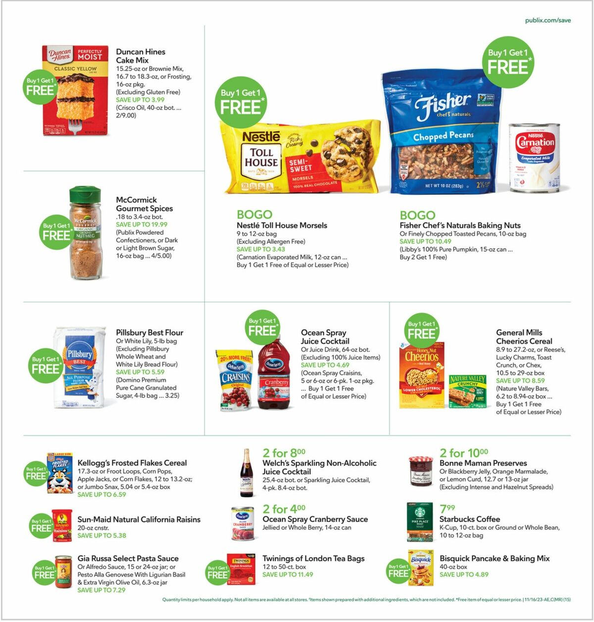 Publix Weekly Ad from November 15