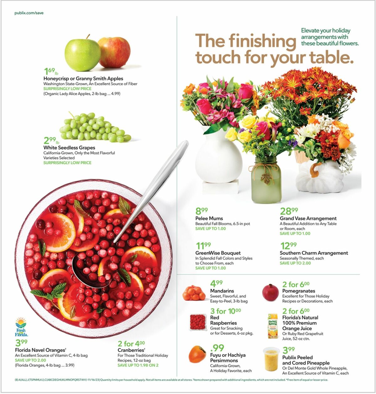 Publix Weekly Ad from November 15