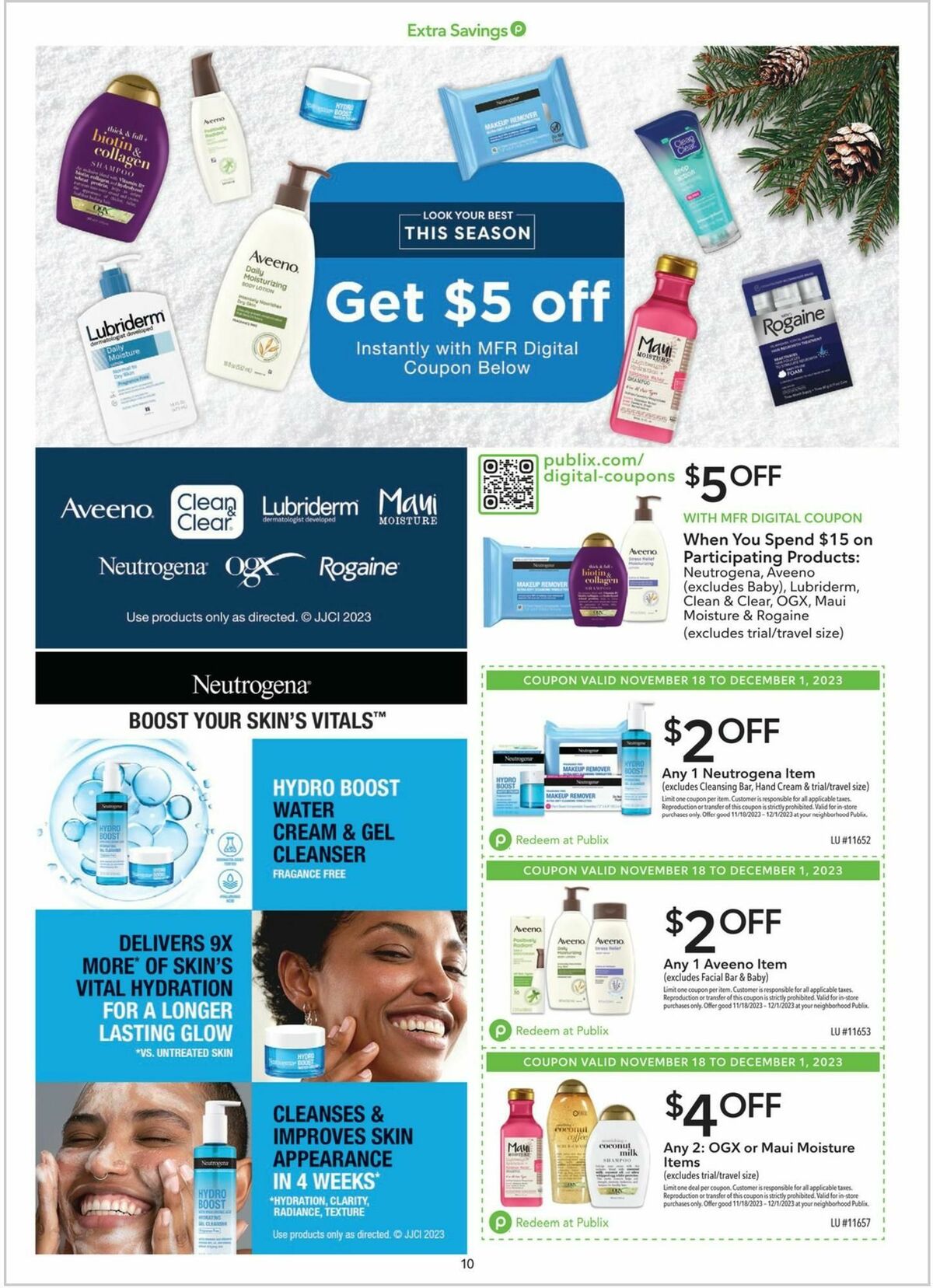 Publix Extra Savings Weekly Ad from November 18