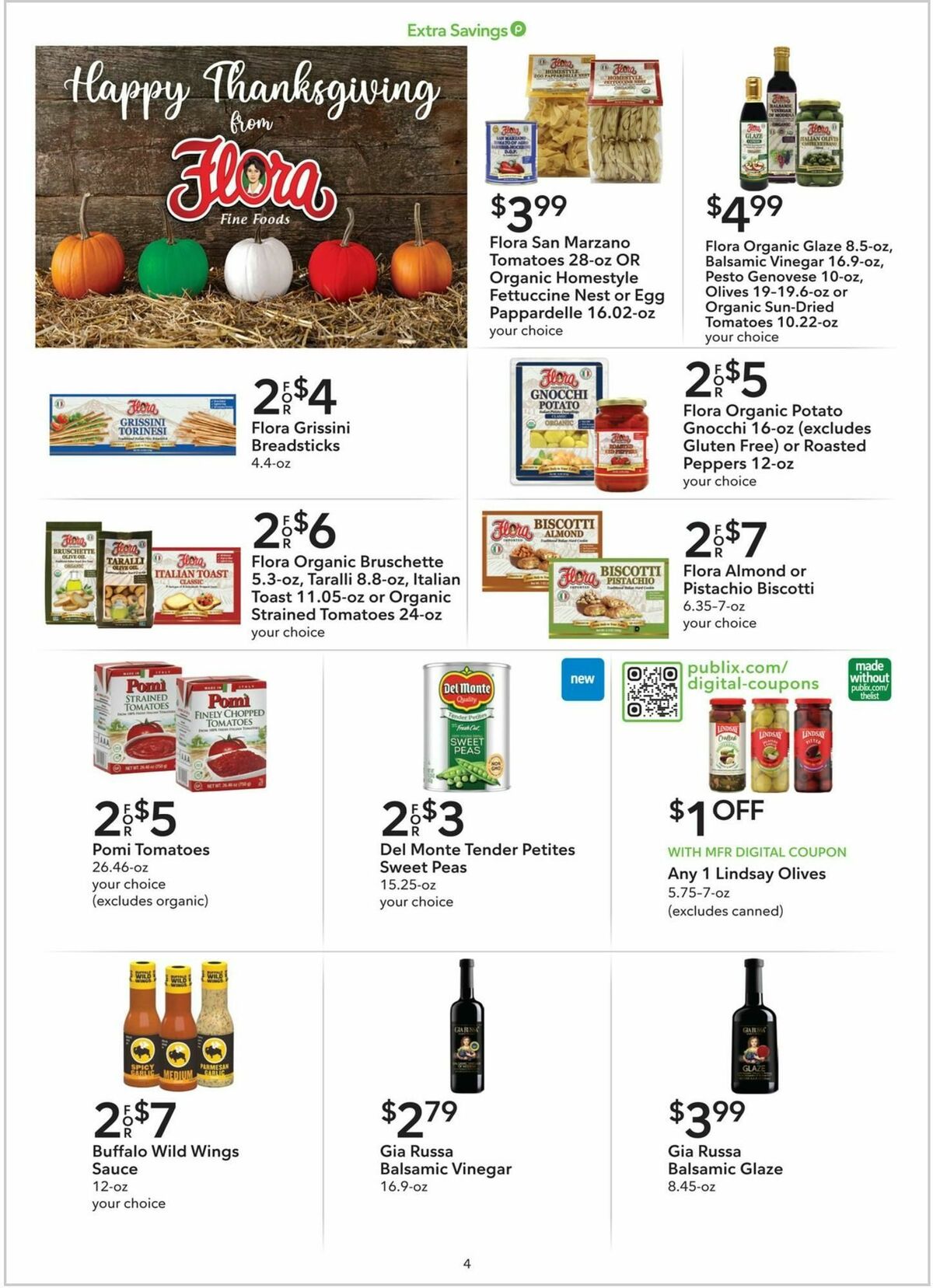 Publix Extra Savings Weekly Ad from November 18