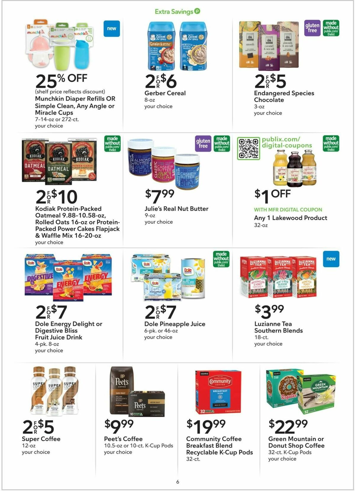 Publix Extra Savings Weekly Ad from November 18