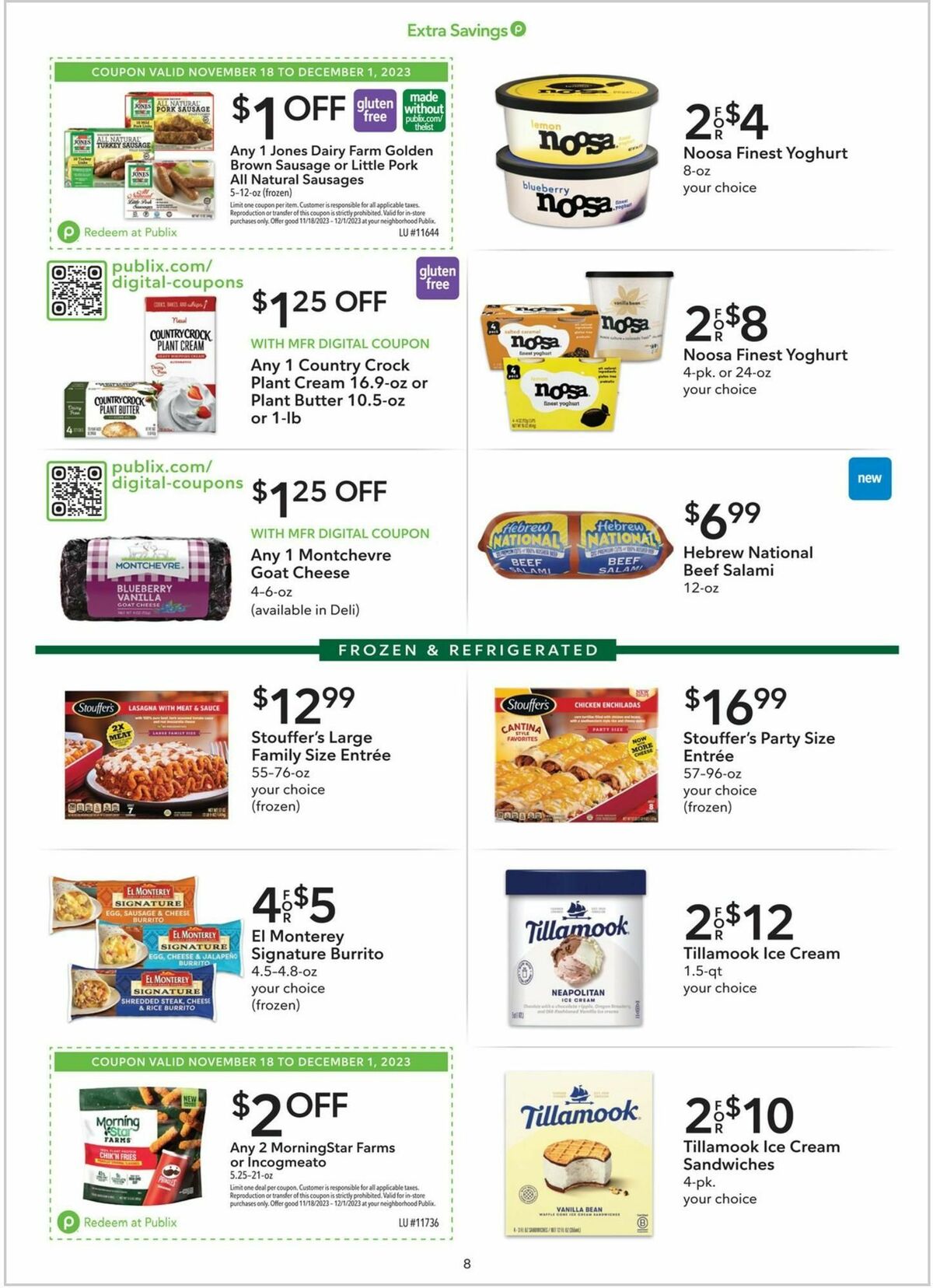 Publix Extra Savings Weekly Ad from November 18