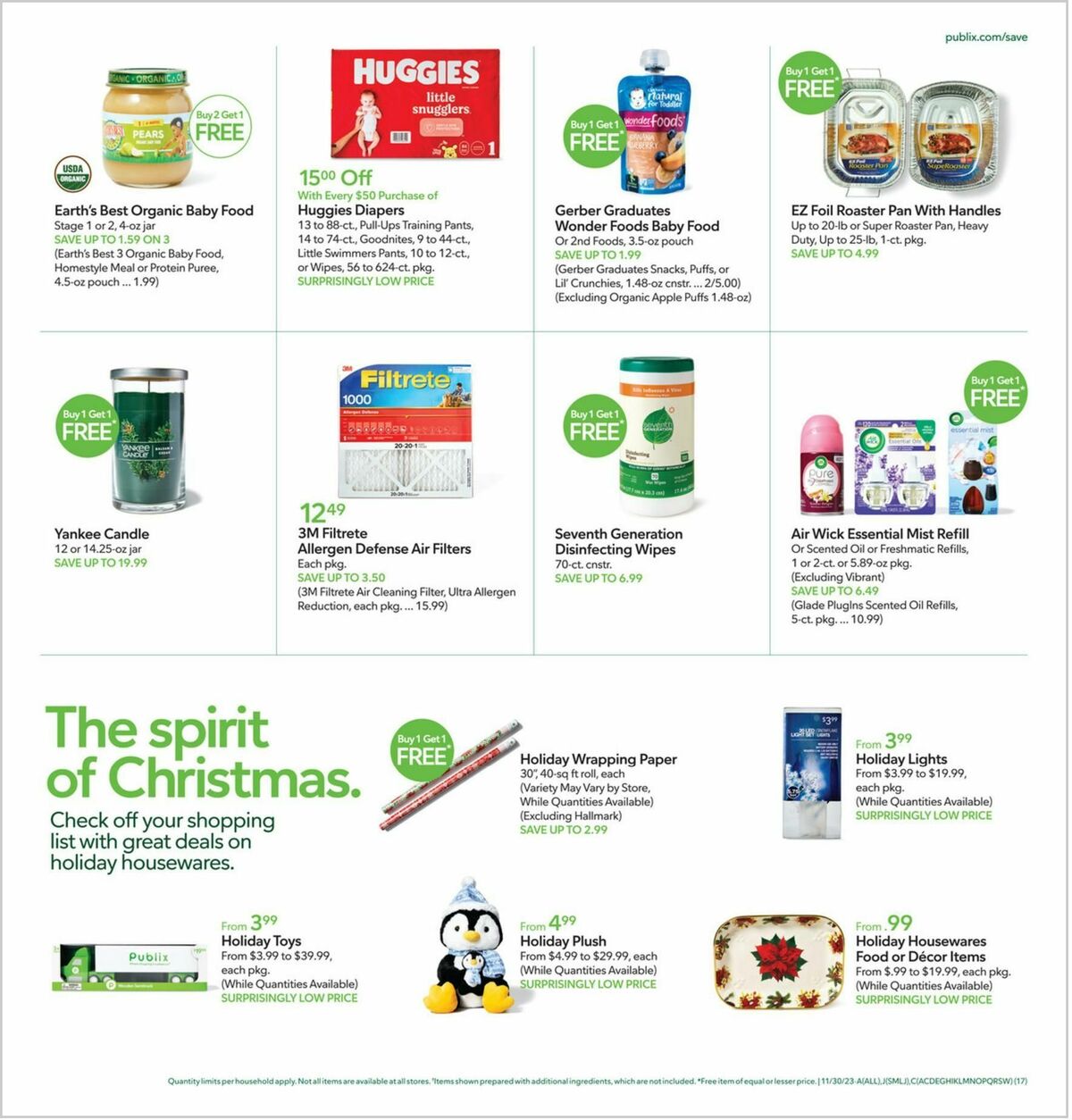 Publix Weekly Ad from November 29