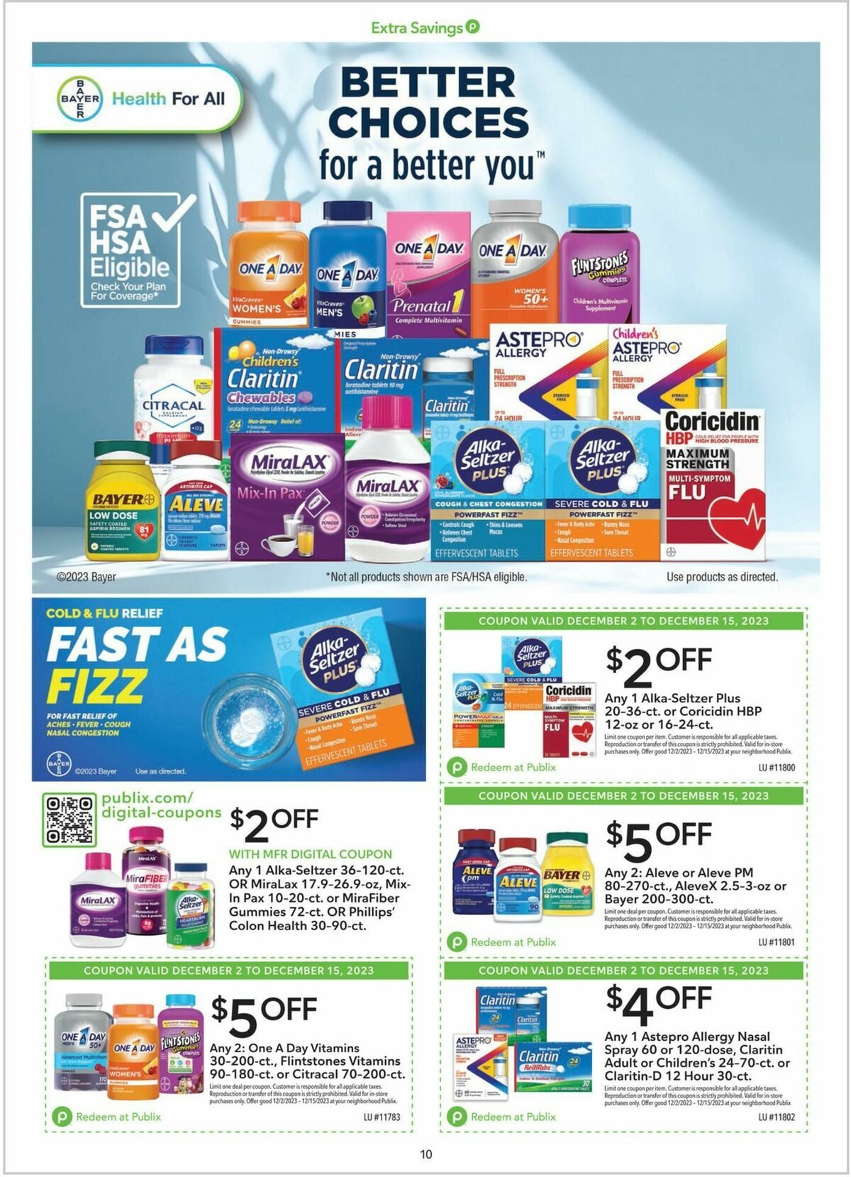 Publix Extra Savings Weekly Ad from December 2