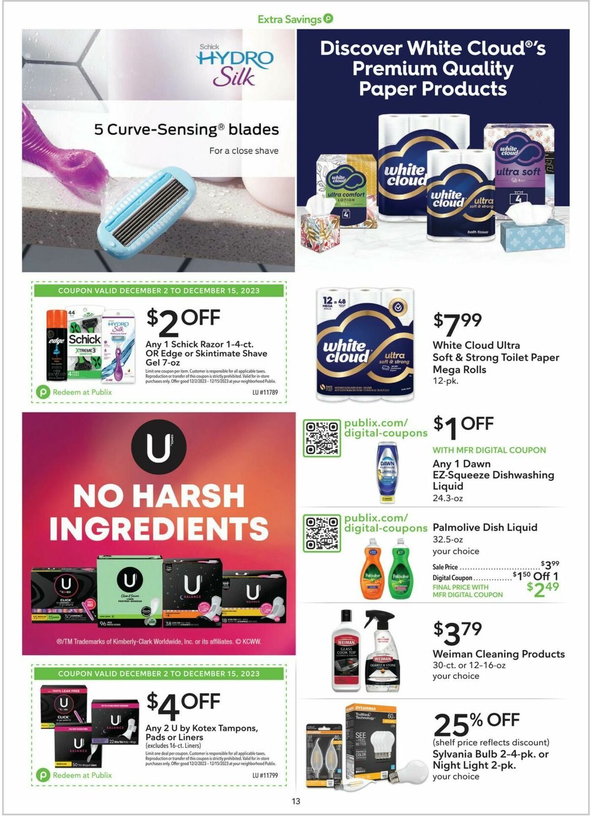 Publix Extra Savings Weekly Ad from December 2