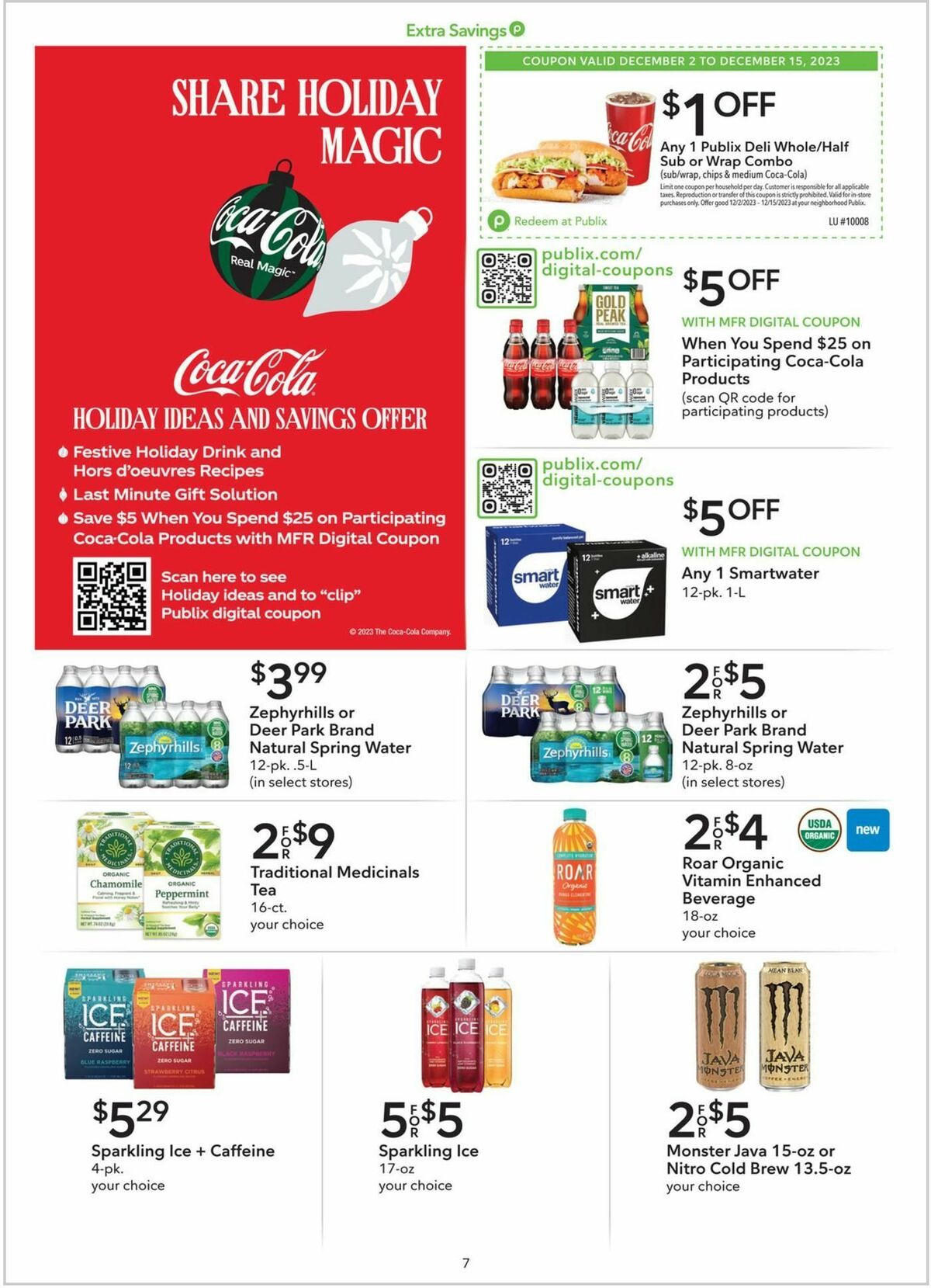 Publix Extra Savings Weekly Ad from December 2