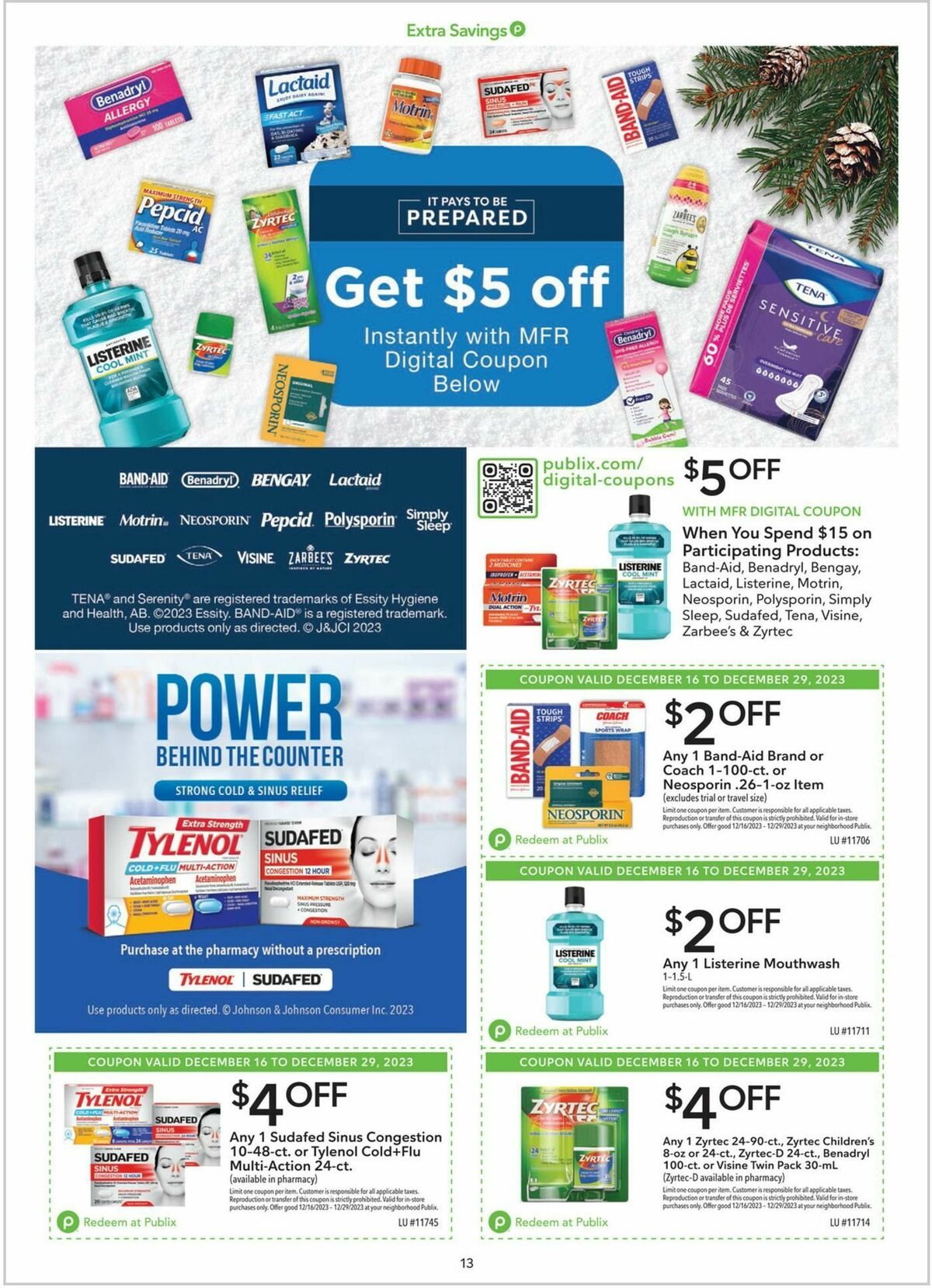 Publix Extra Savings Weekly Ad from December 16