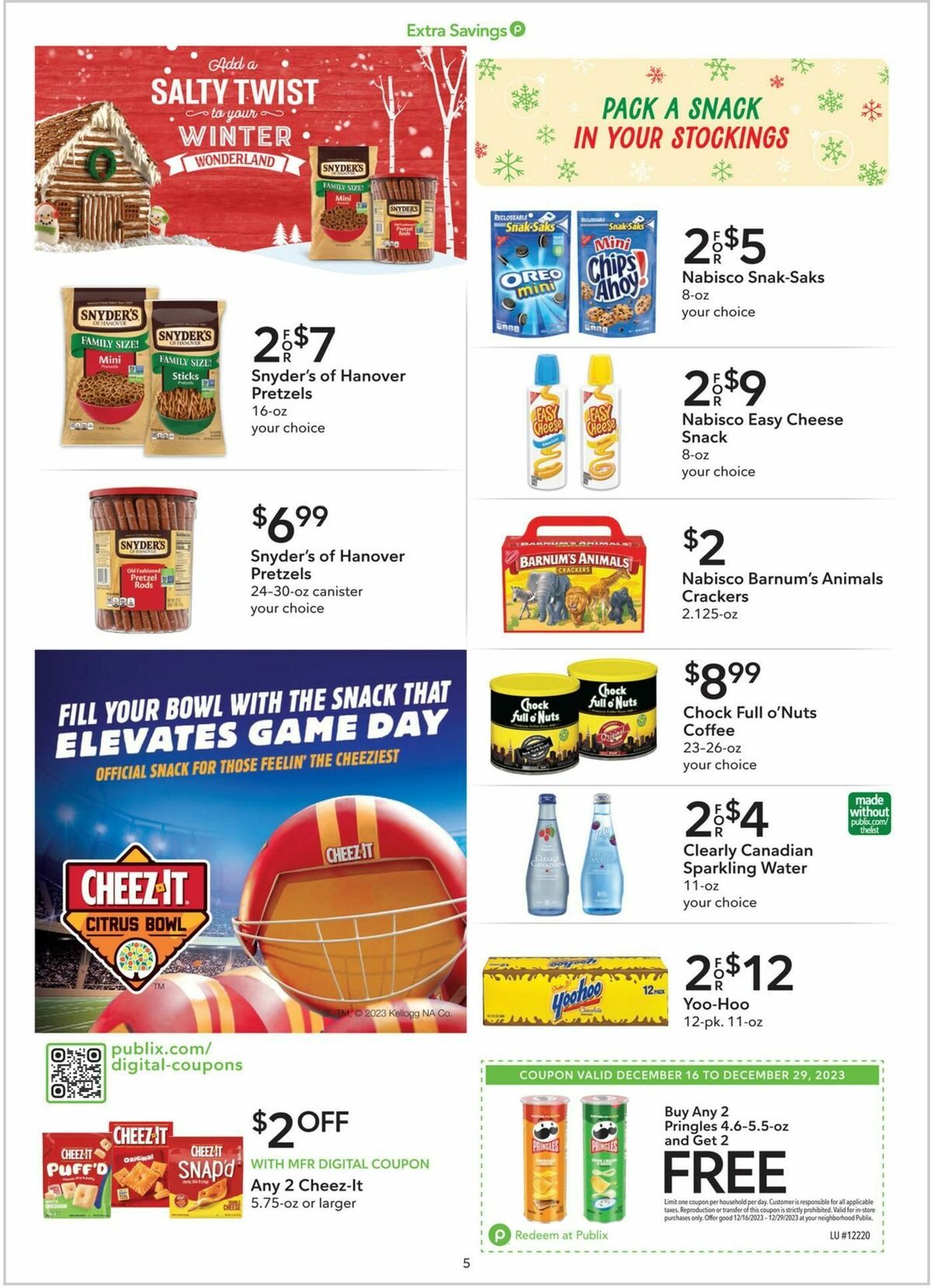 Publix Extra Savings Weekly Ad from December 16