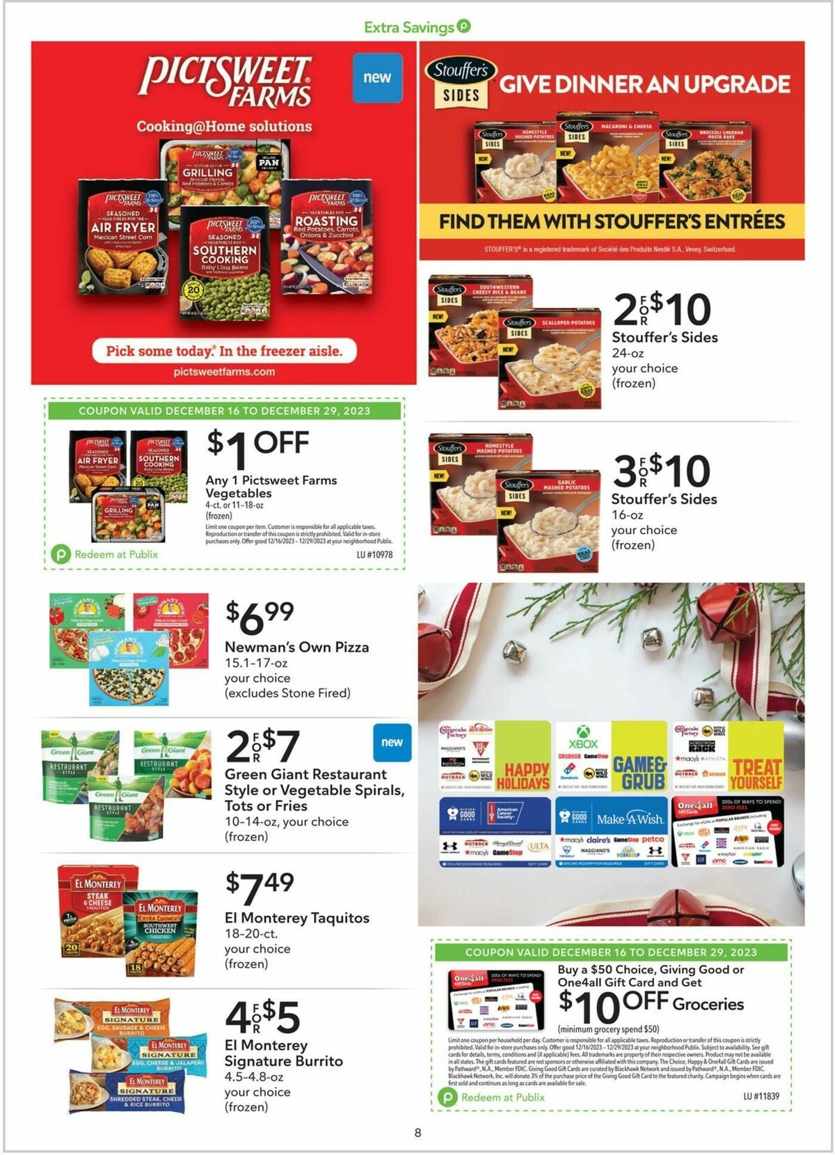 Publix Extra Savings Weekly Ad from December 16