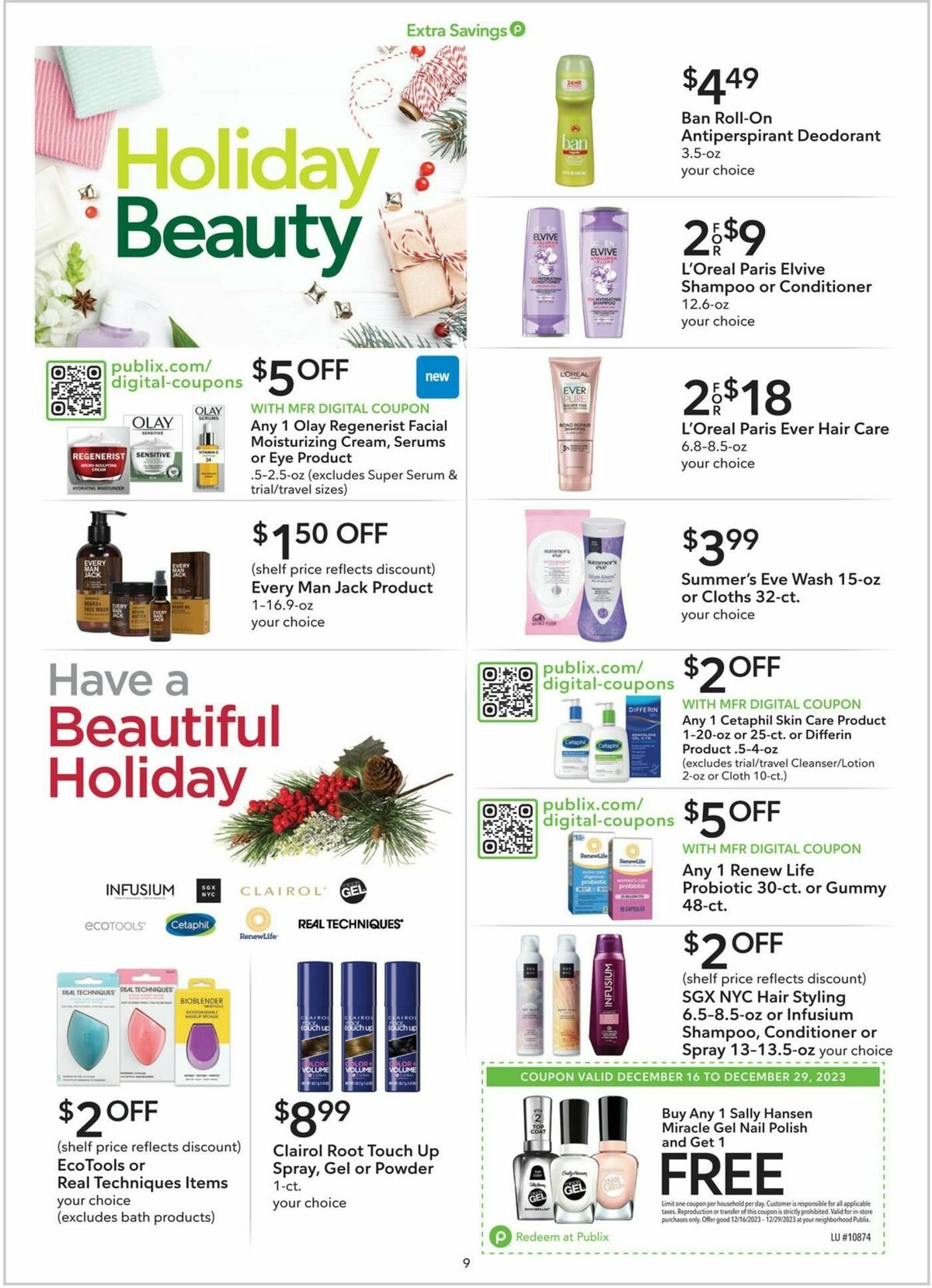 Publix Extra Savings Weekly Ad from December 16