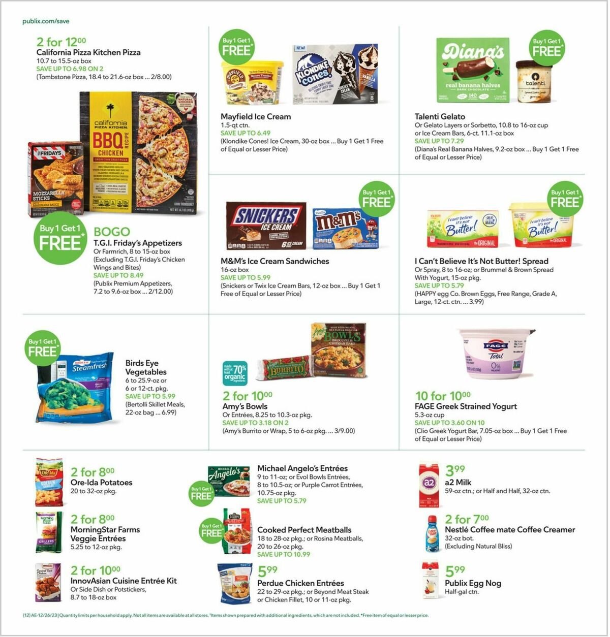 Publix Weekly Ad from December 26