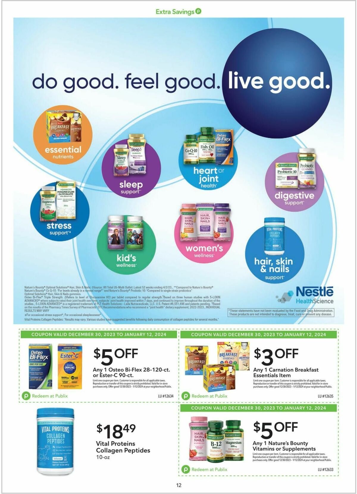 Publix Extra Savings Weekly Ad from December 30