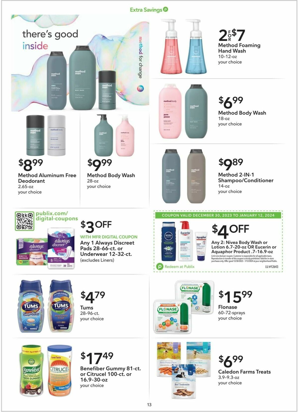 Publix Extra Savings Weekly Ad from December 30