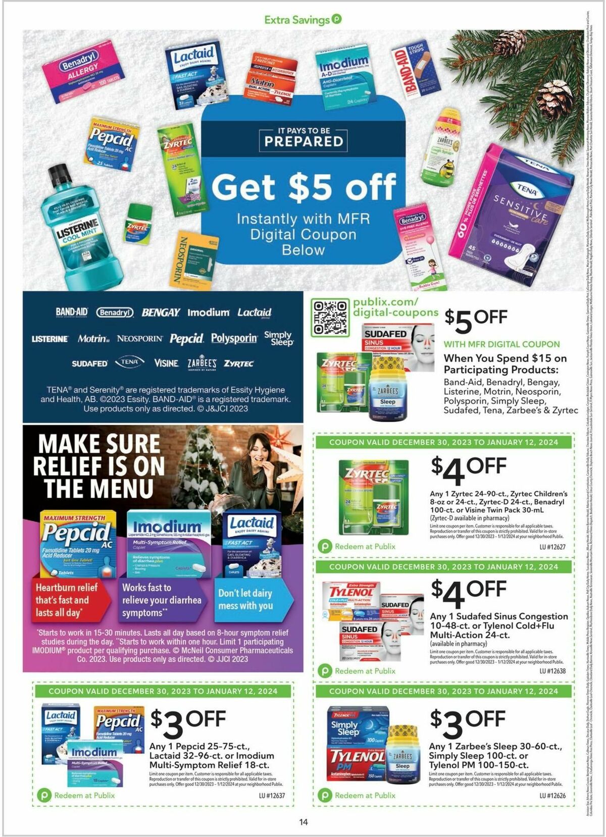 Publix Extra Savings Weekly Ad from December 30