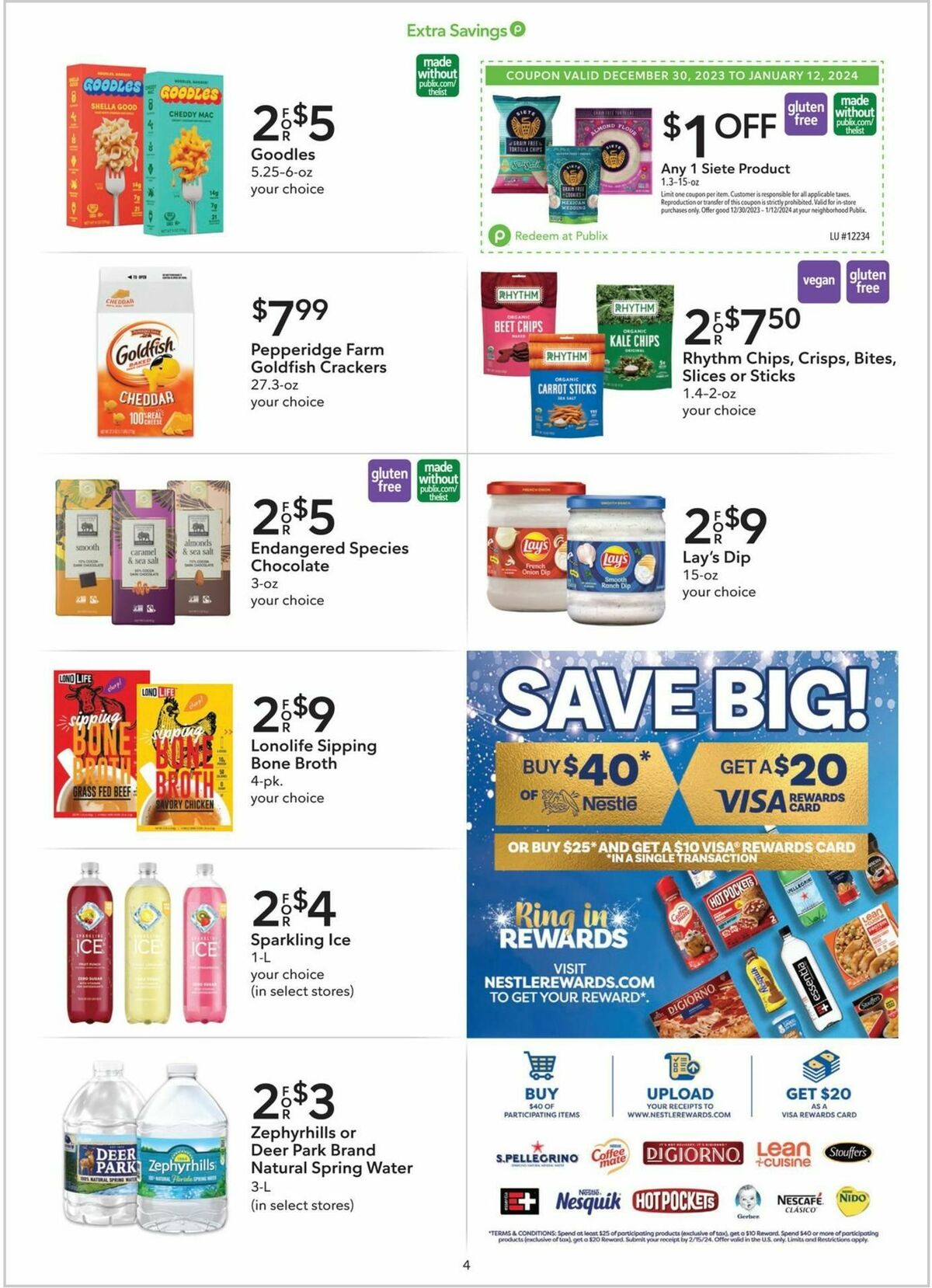 Publix Extra Savings Weekly Ad from December 30