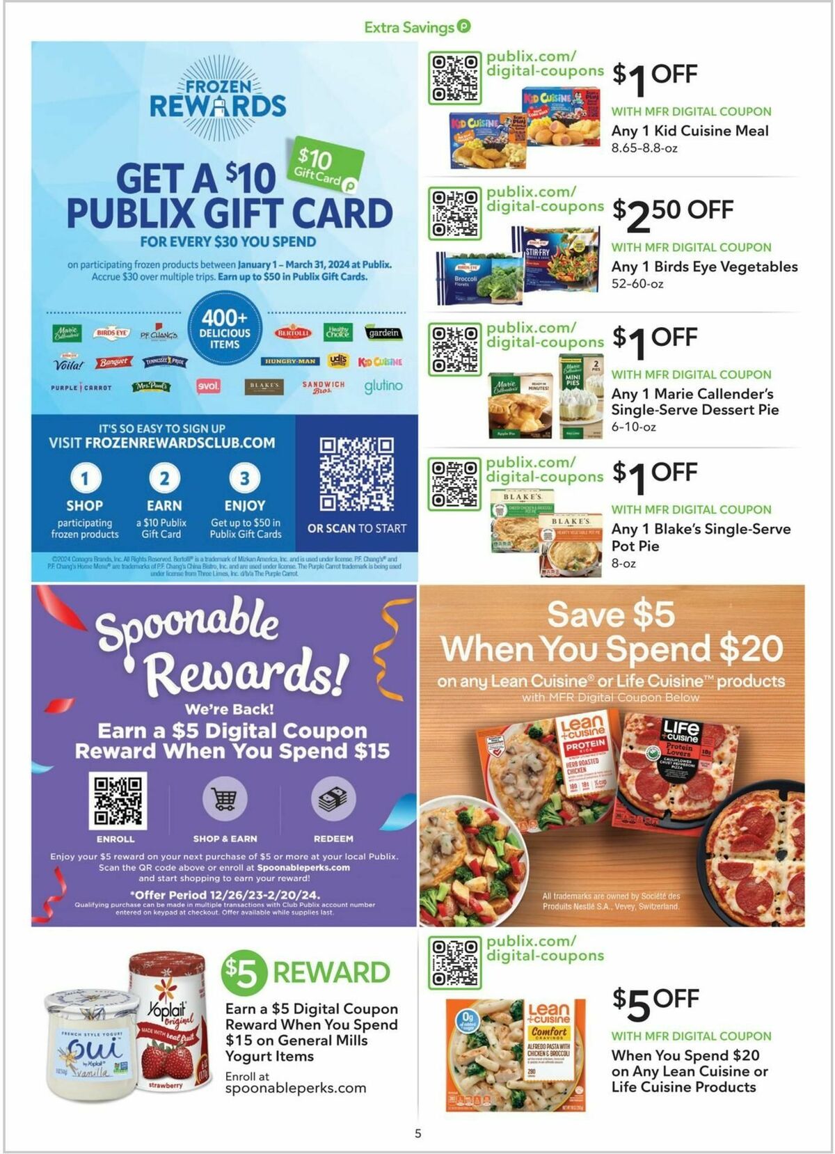 Publix Extra Savings Weekly Ad from December 30