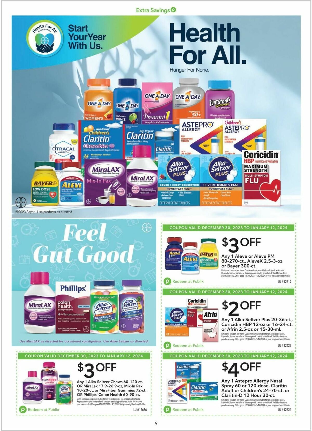 Publix Extra Savings Weekly Ad from December 30