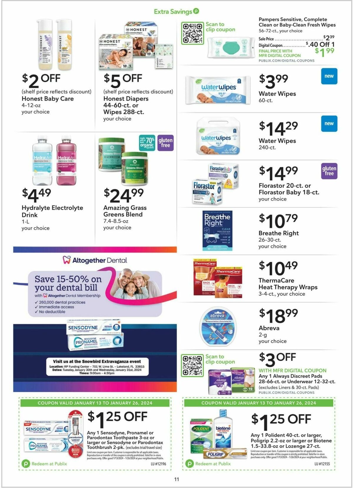 Publix Extra Savings Weekly Ad from January 13