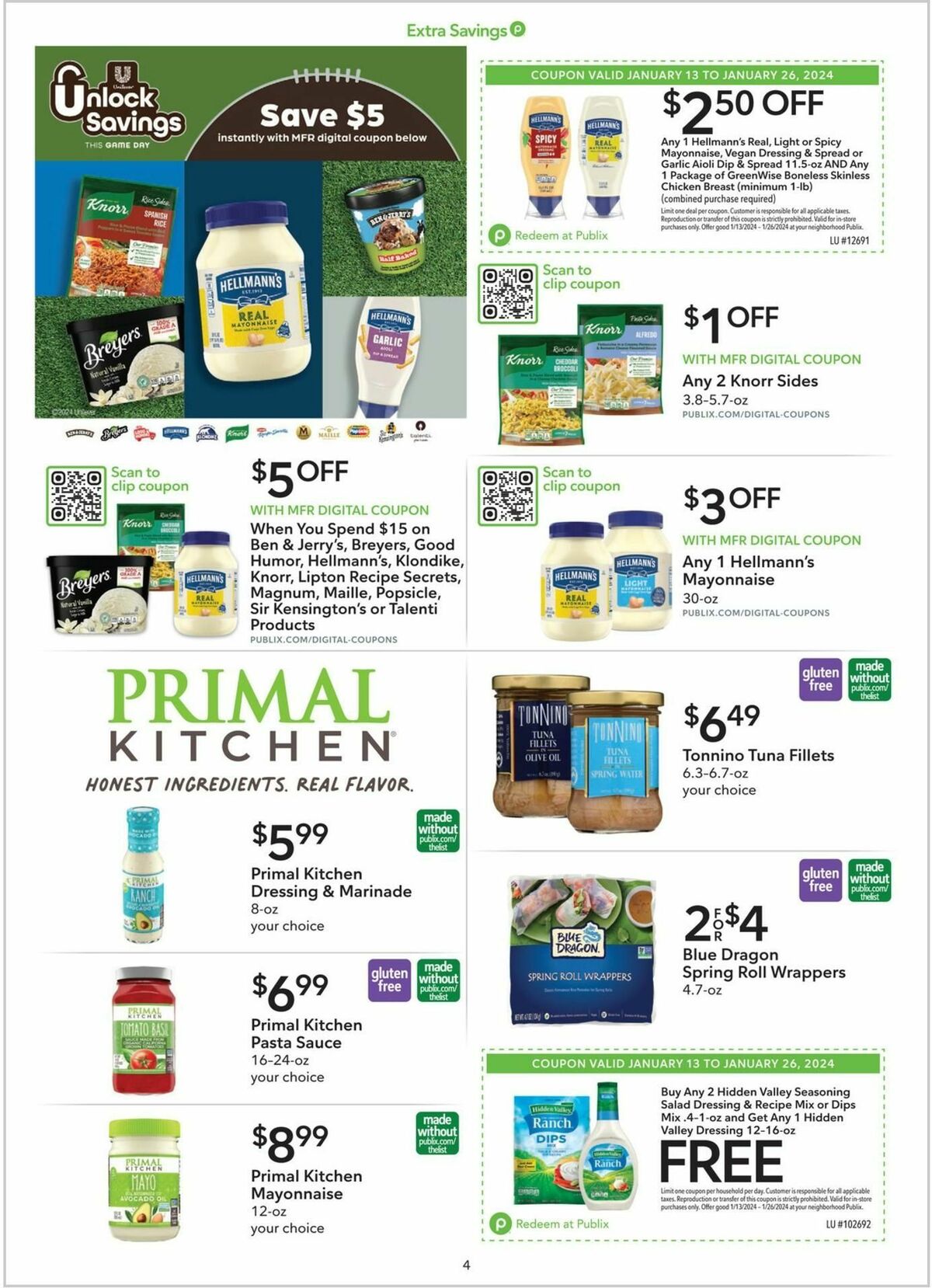 Publix Extra Savings Weekly Ad from January 13