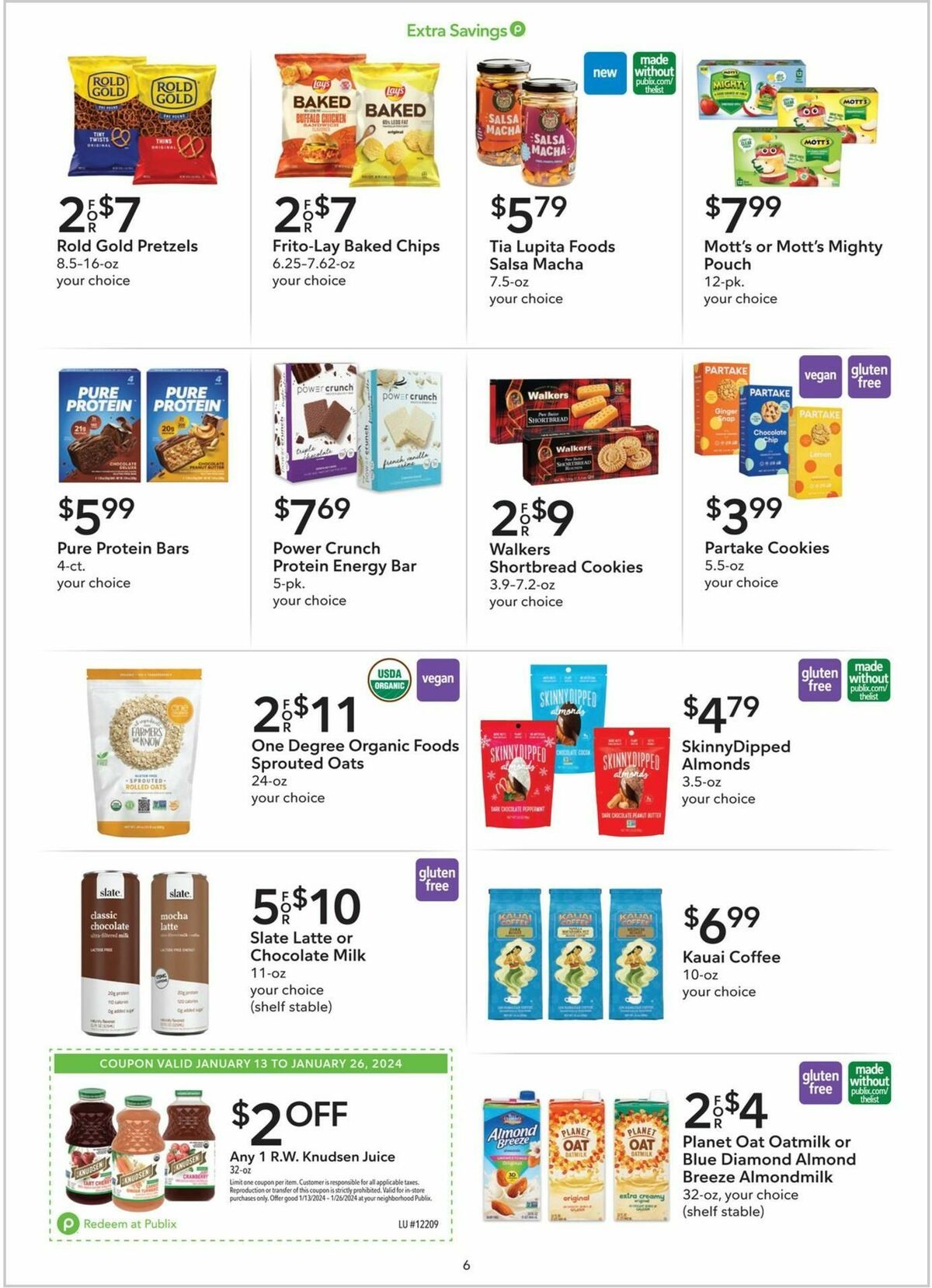 Publix Extra Savings Weekly Ad from January 13