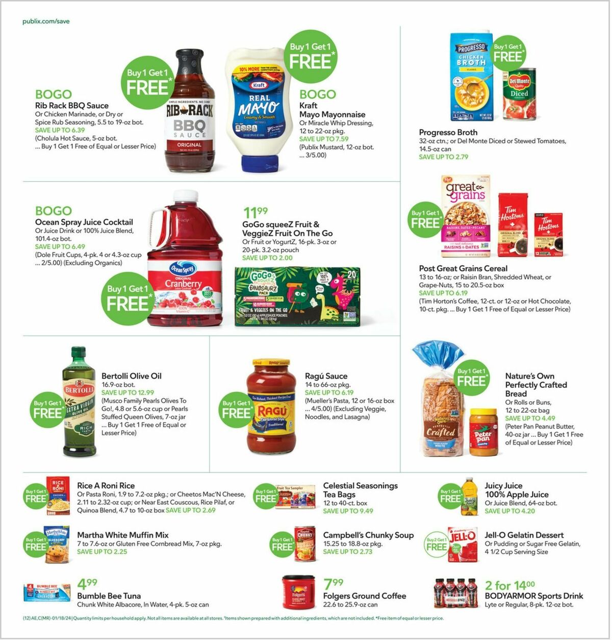 Publix Weekly Ad from January 17