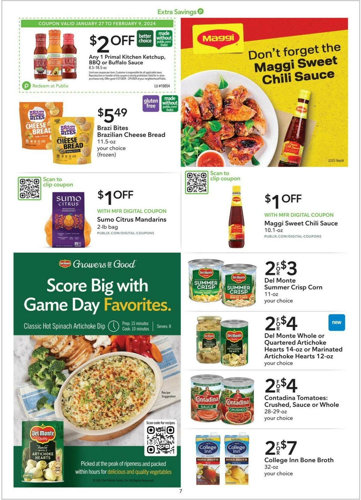 Publix Extra Savings Weekly Ad from January 27