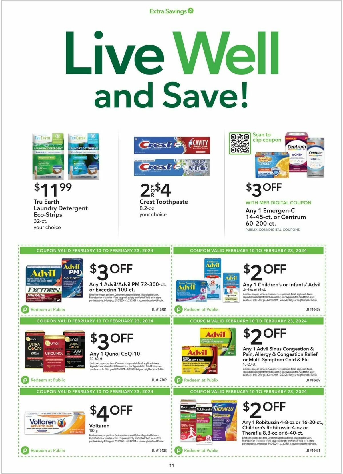 Publix Extra Savings Weekly Ad from February 10