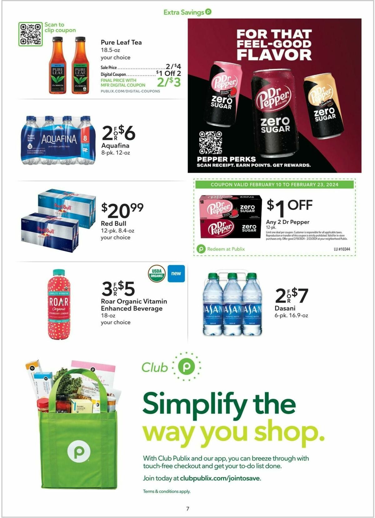 Publix Extra Savings Weekly Ad from February 10