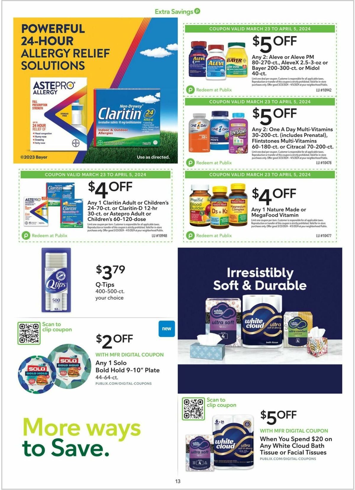 Publix Extra Savings Weekly Ad from March 23