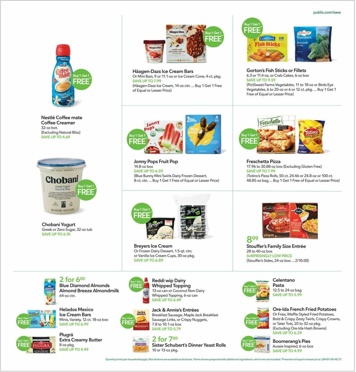 Publix Weekly Ad from April 1