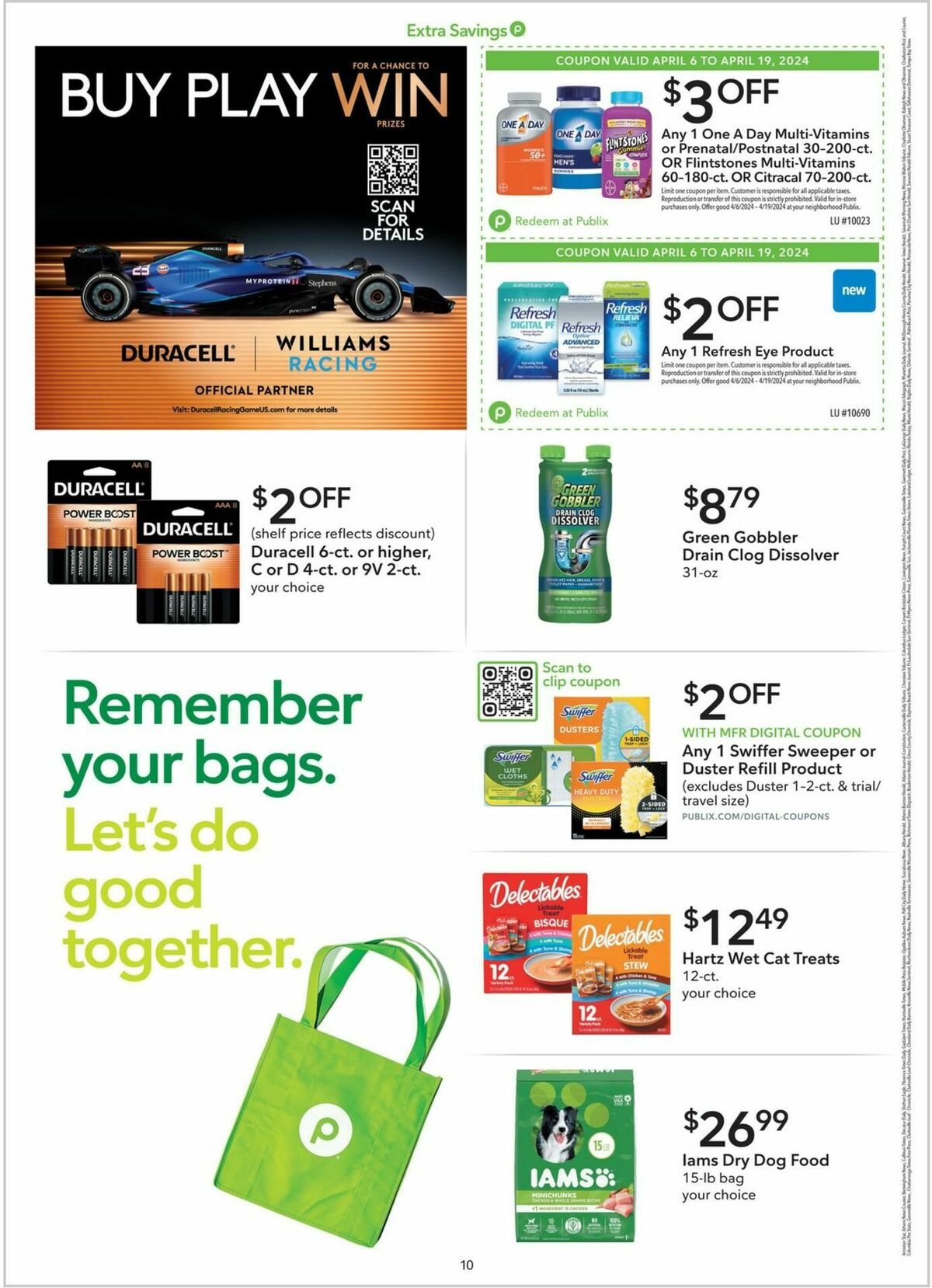 Publix Extra Savings Weekly Ad from April 6