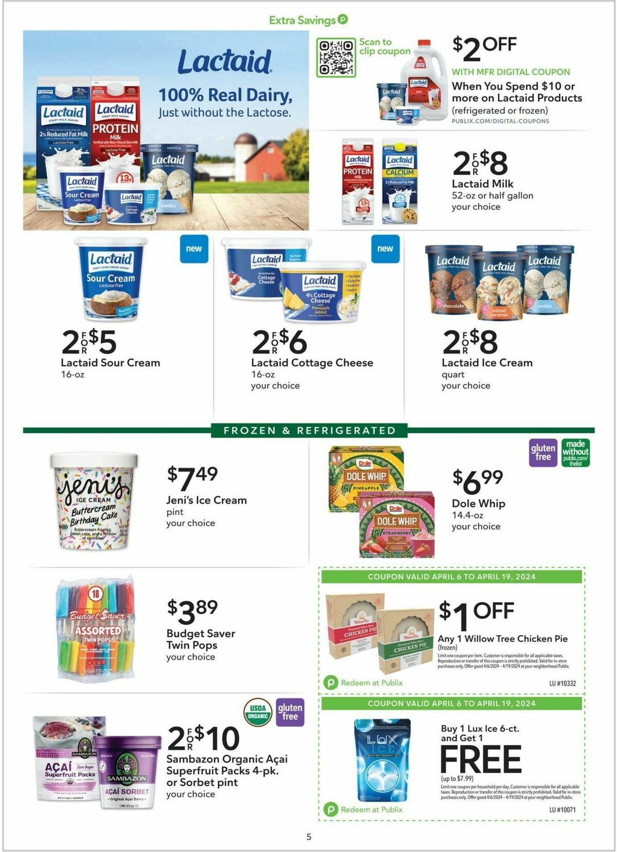 Publix Extra Savings Weekly Ad from April 6