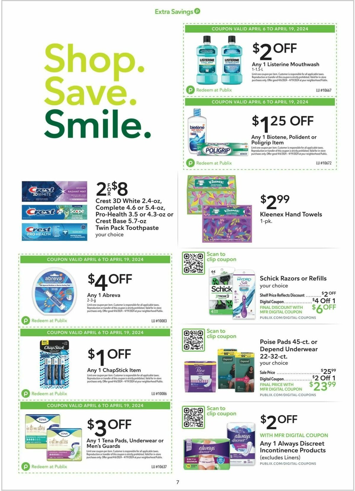 Publix Extra Savings Weekly Ad from April 6