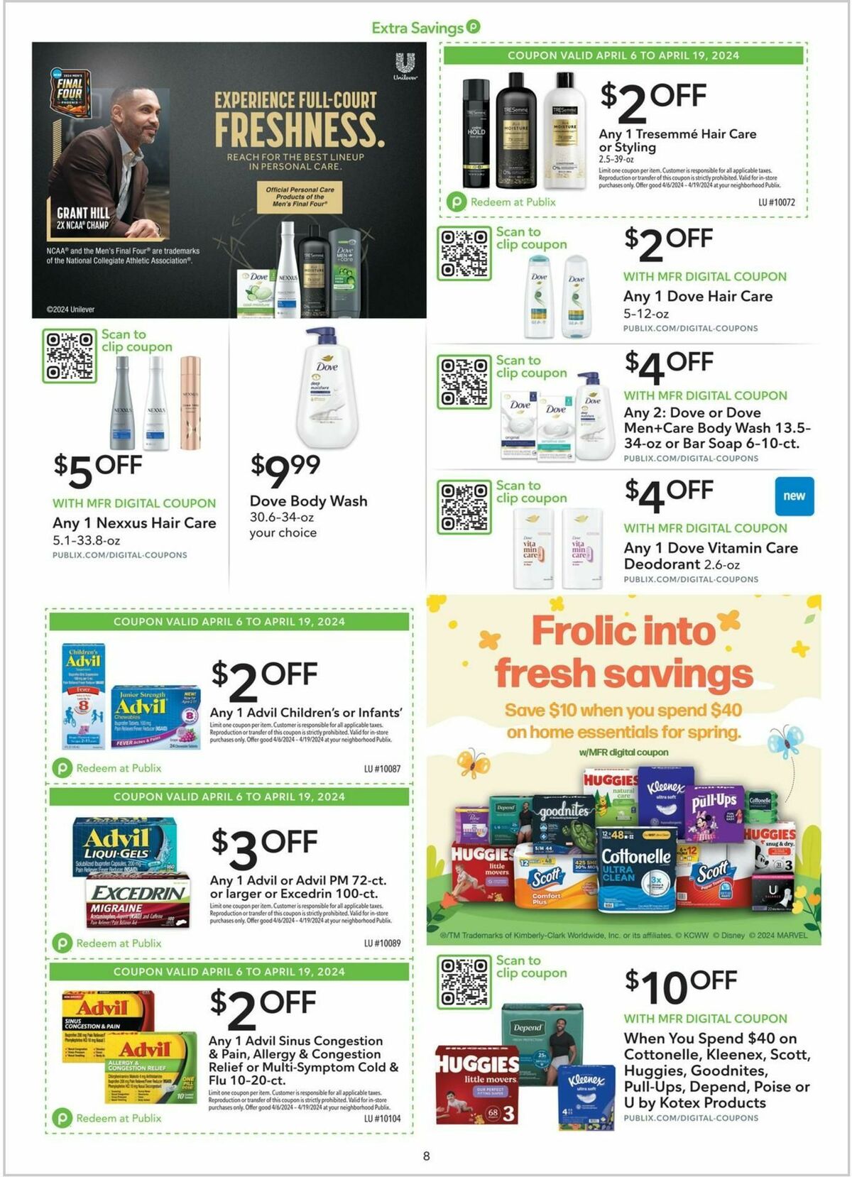 Publix Extra Savings Weekly Ad from April 6