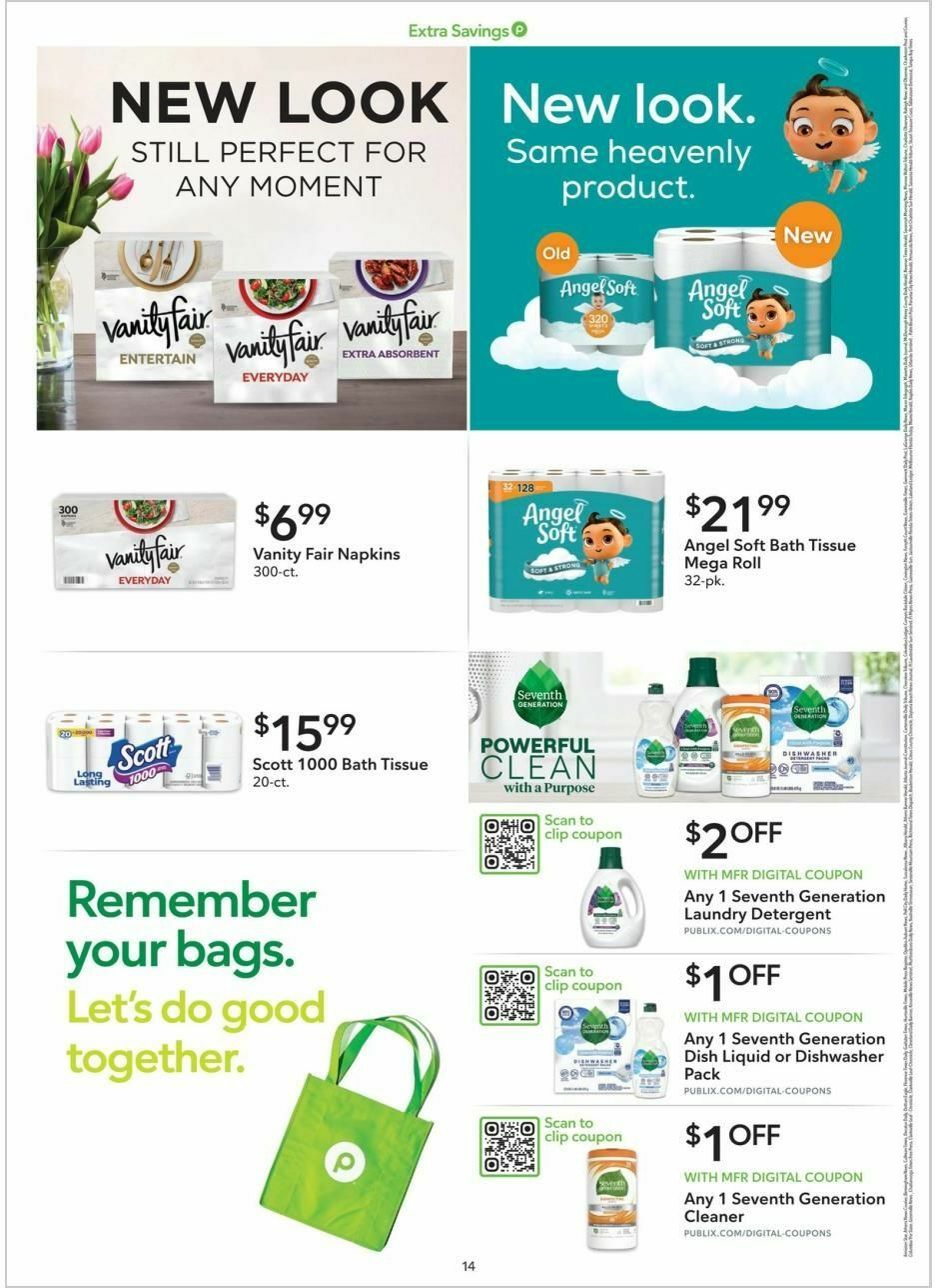 Publix Extra Savings Weekly Ad from April 20