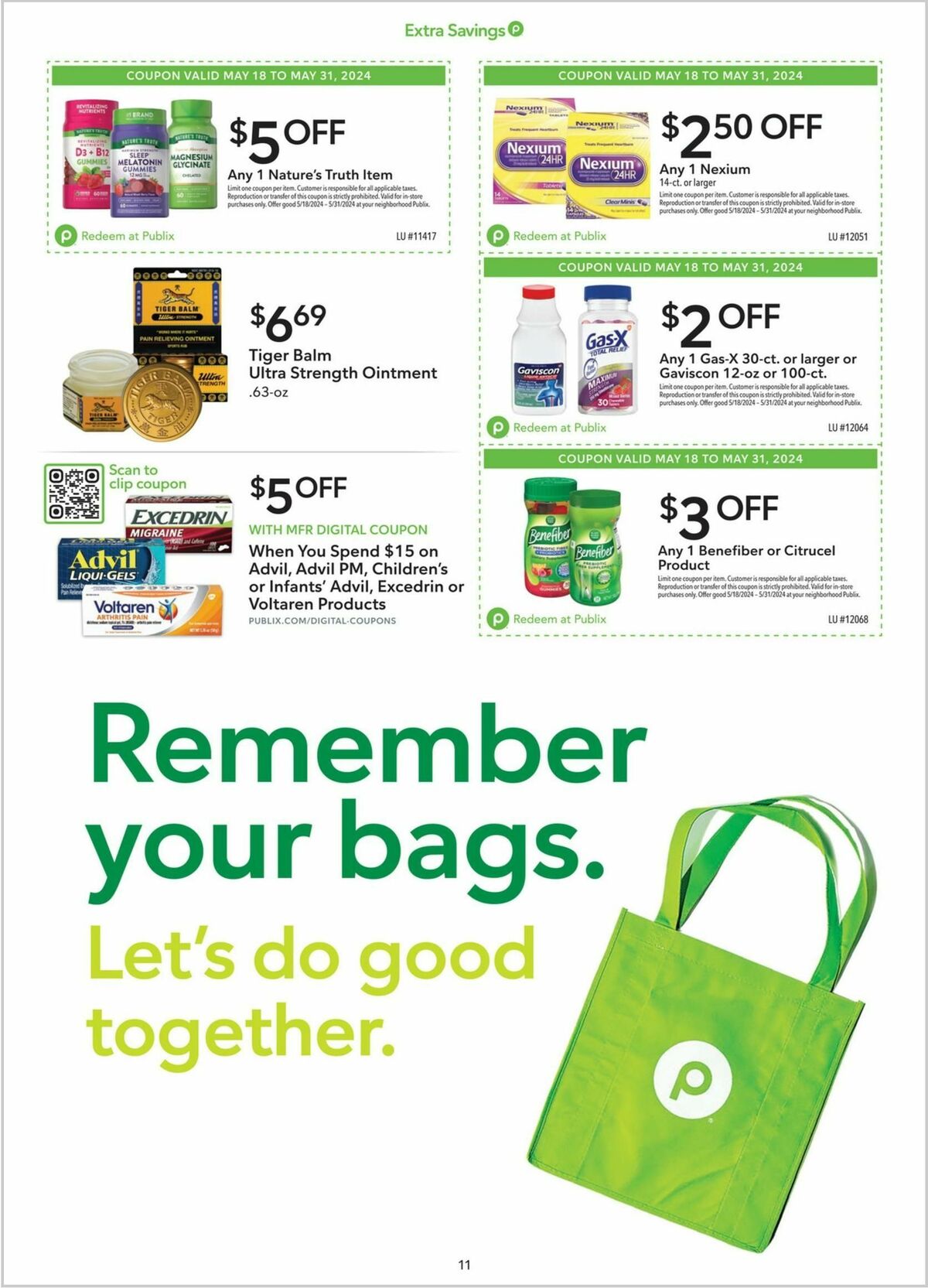 Publix Extra Savings Weekly Ad from May 18