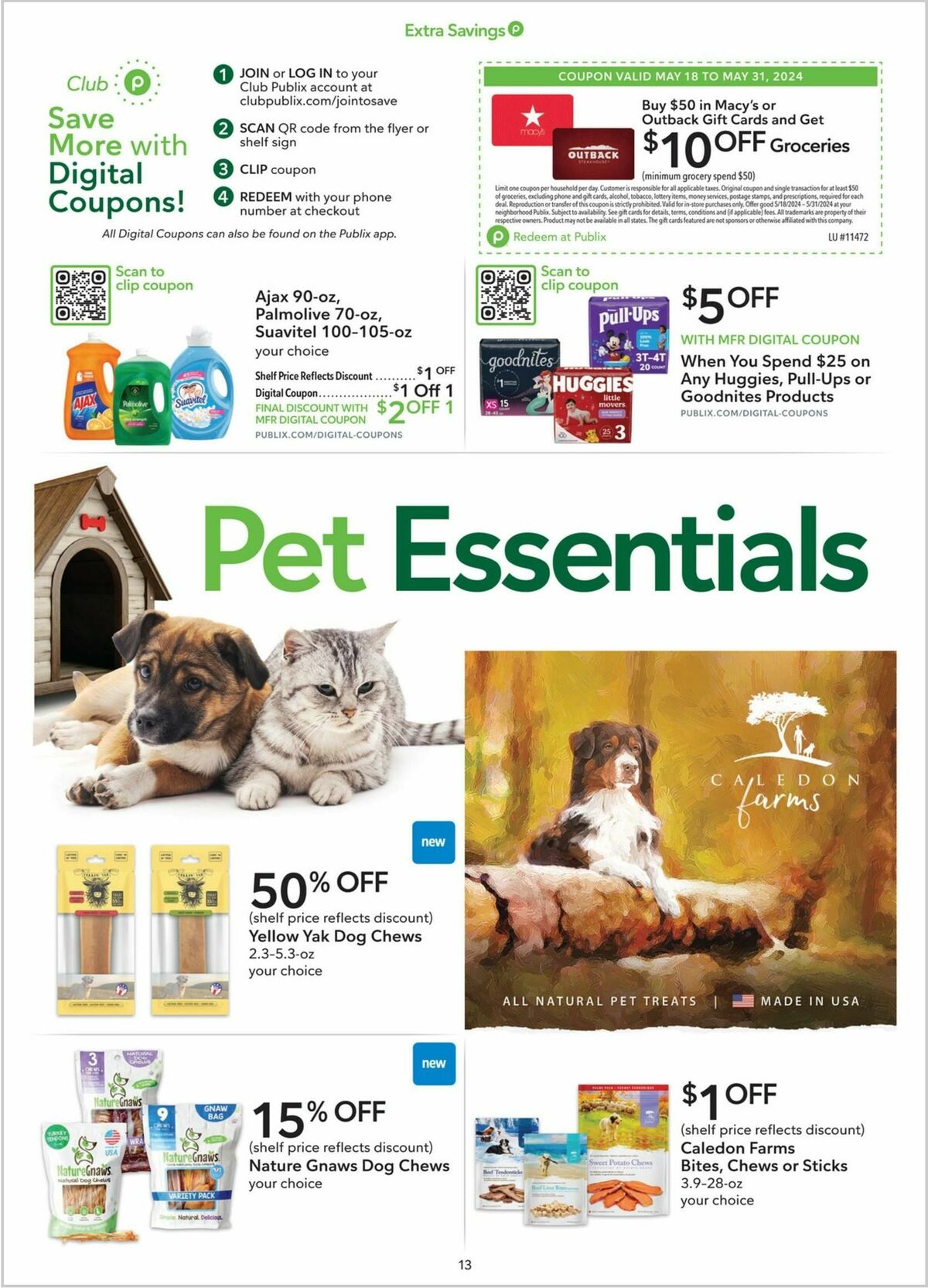 Publix Extra Savings Weekly Ad from May 18