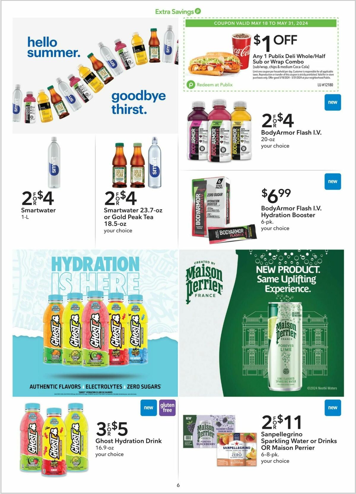 Publix Extra Savings Weekly Ad from May 18