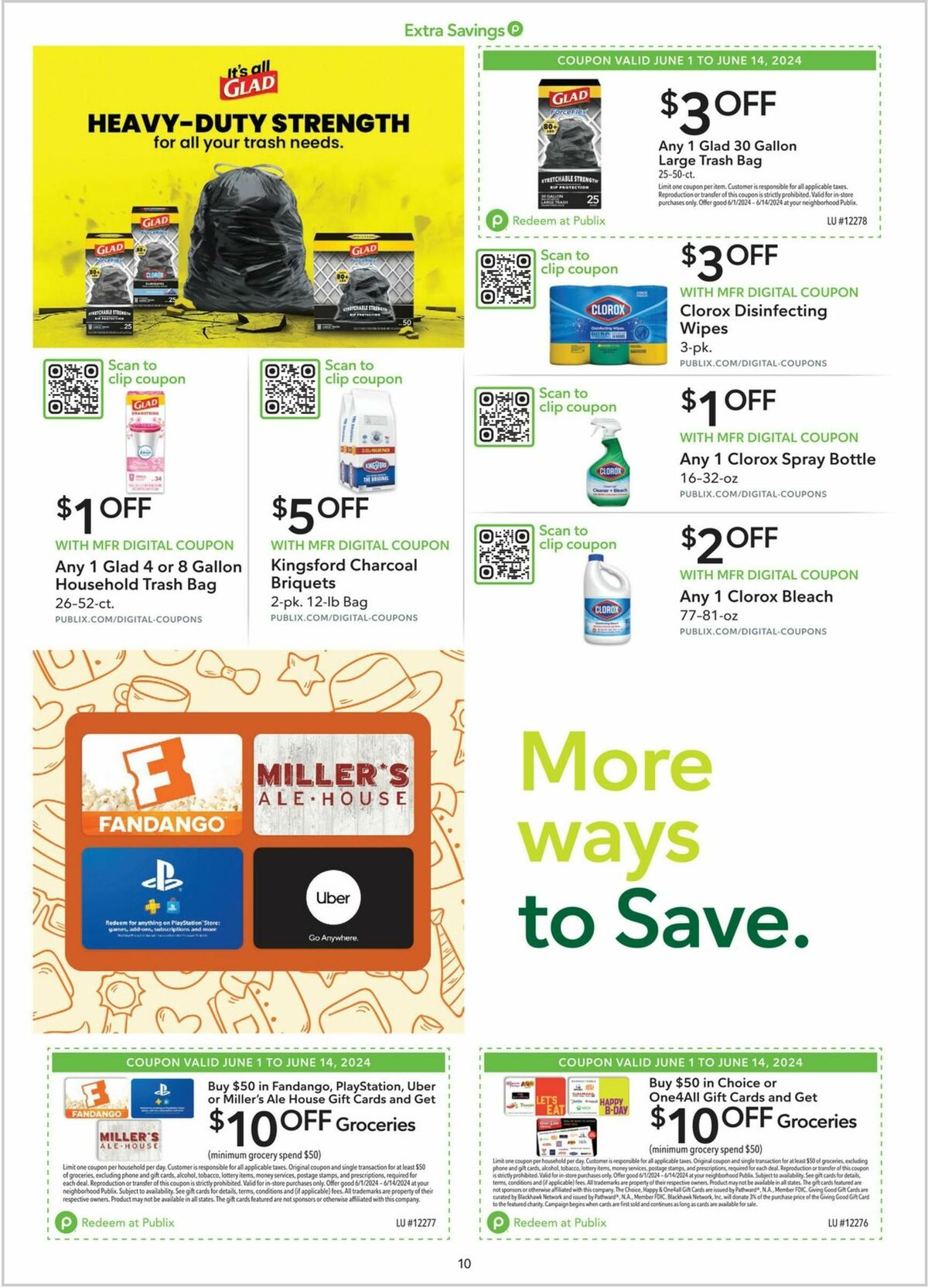 Publix Extra Savings Weekly Ad from June 1