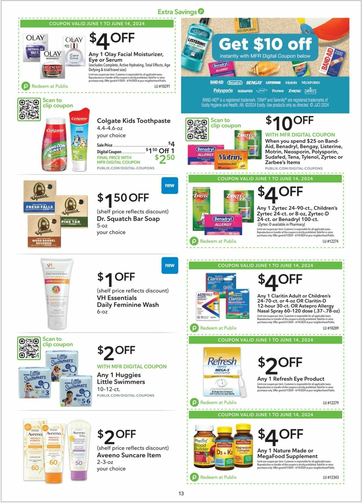 Publix Extra Savings Weekly Ad from June 1