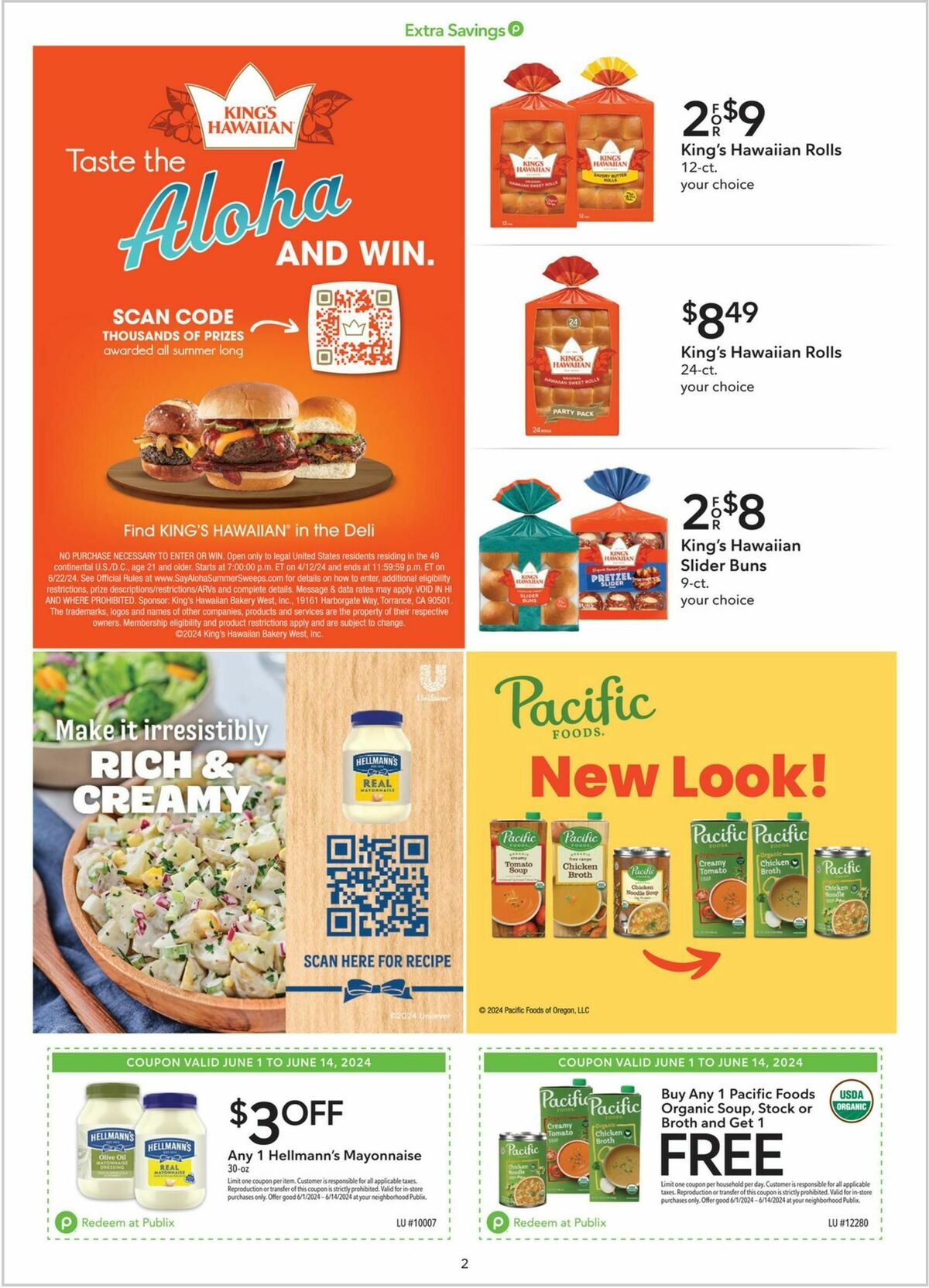 Publix Extra Savings Weekly Ad from June 1