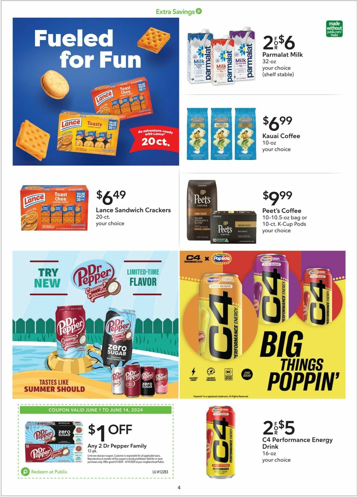 Publix Extra Savings Weekly Ad from June 1