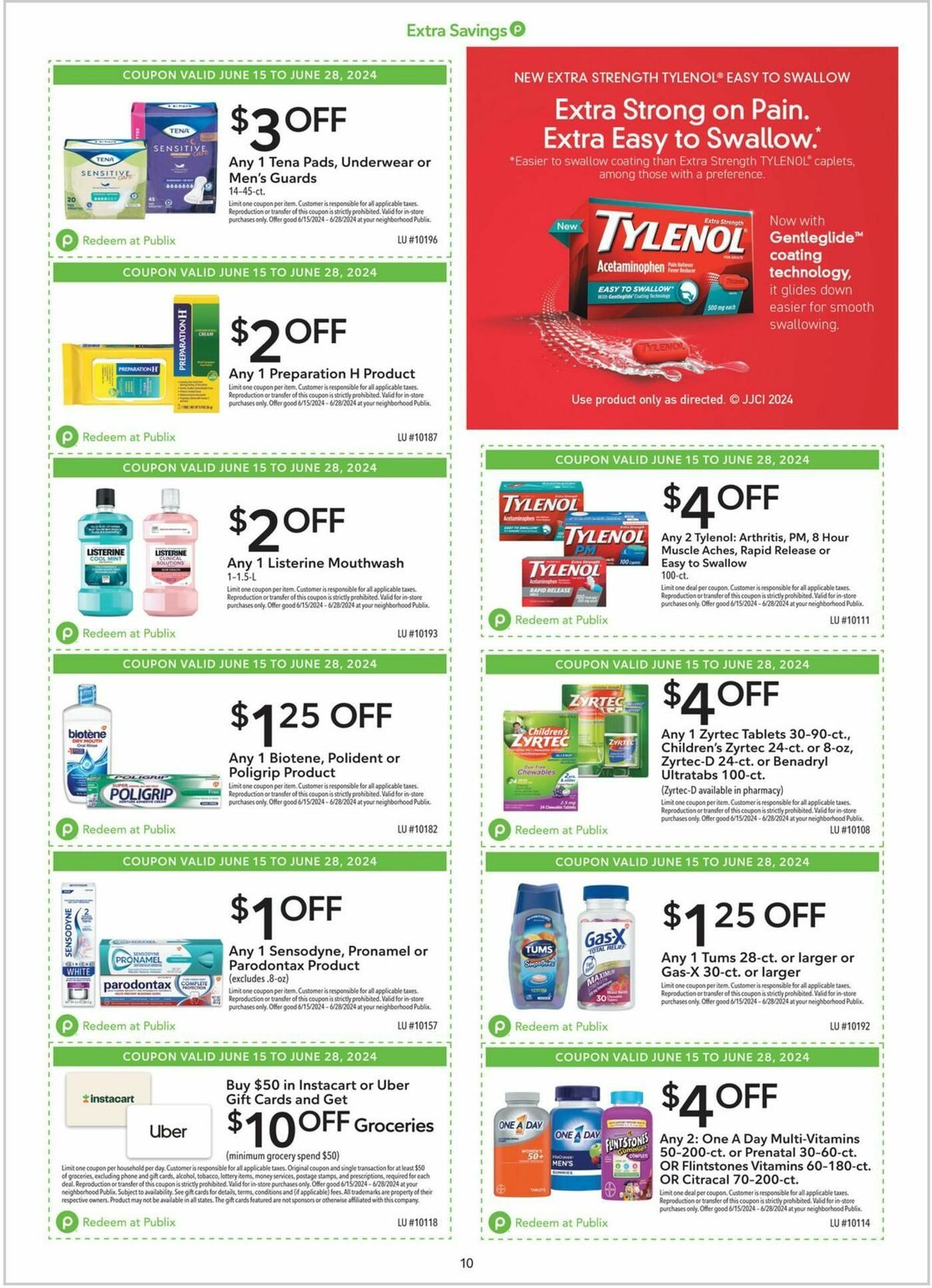 Publix Extra Savings Weekly Ad from June 15