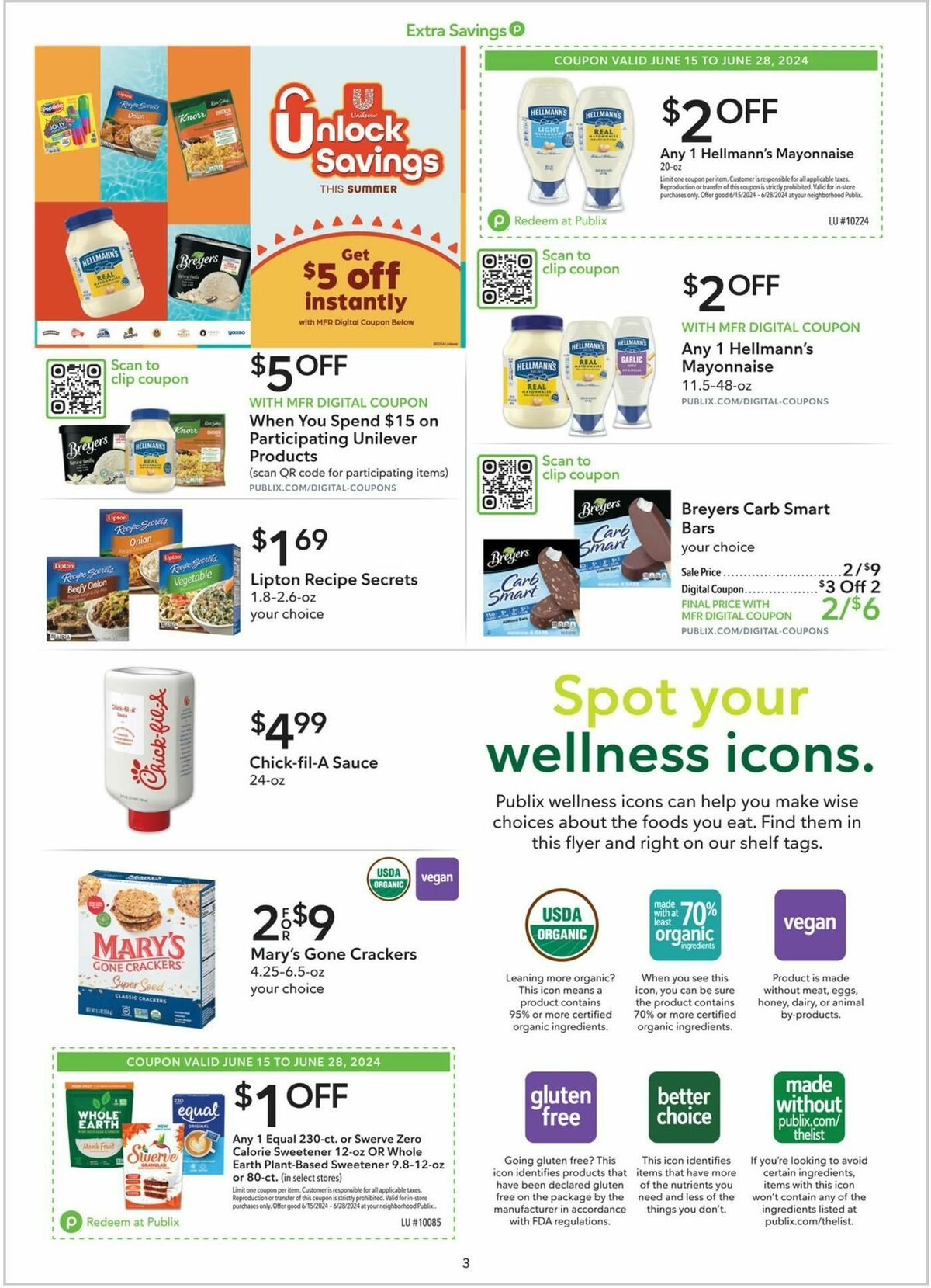 Publix Extra Savings Weekly Ad from June 15