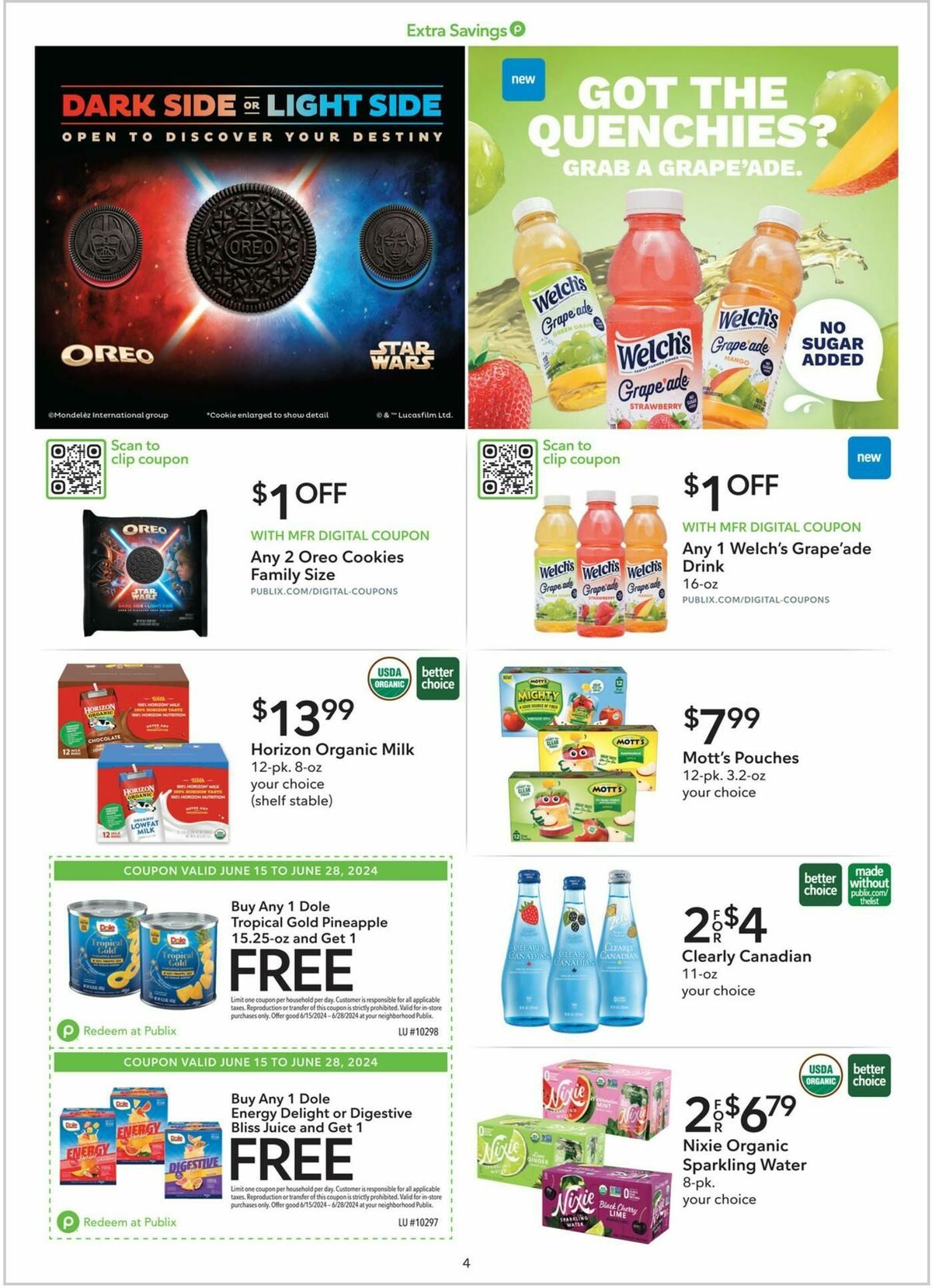 Publix Extra Savings Weekly Ad from June 15