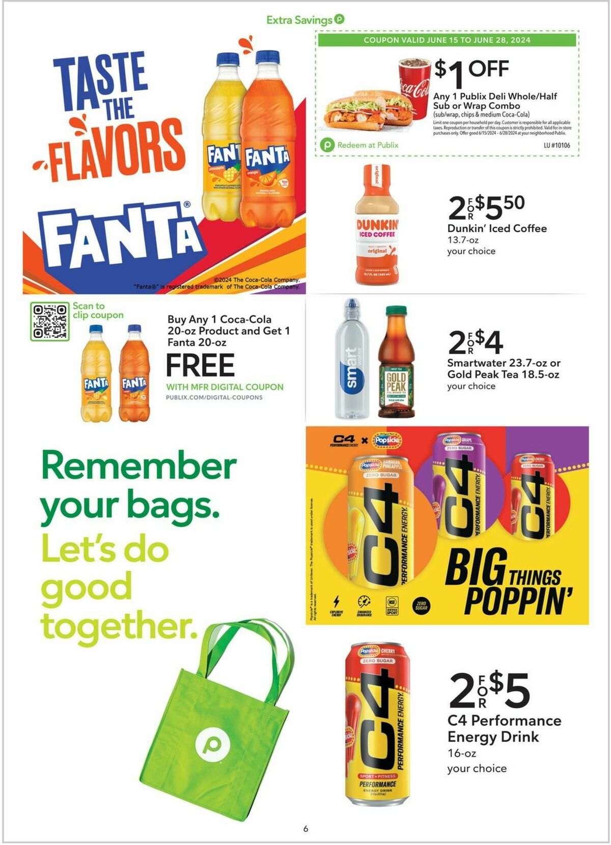 Publix Extra Savings Weekly Ad from June 15