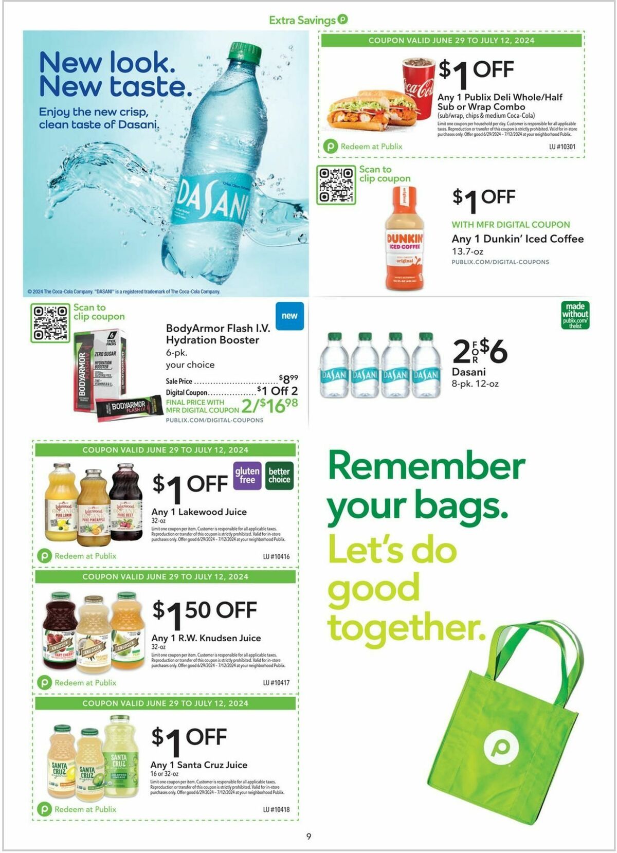 Publix Extra Savings Weekly Ad from June 29