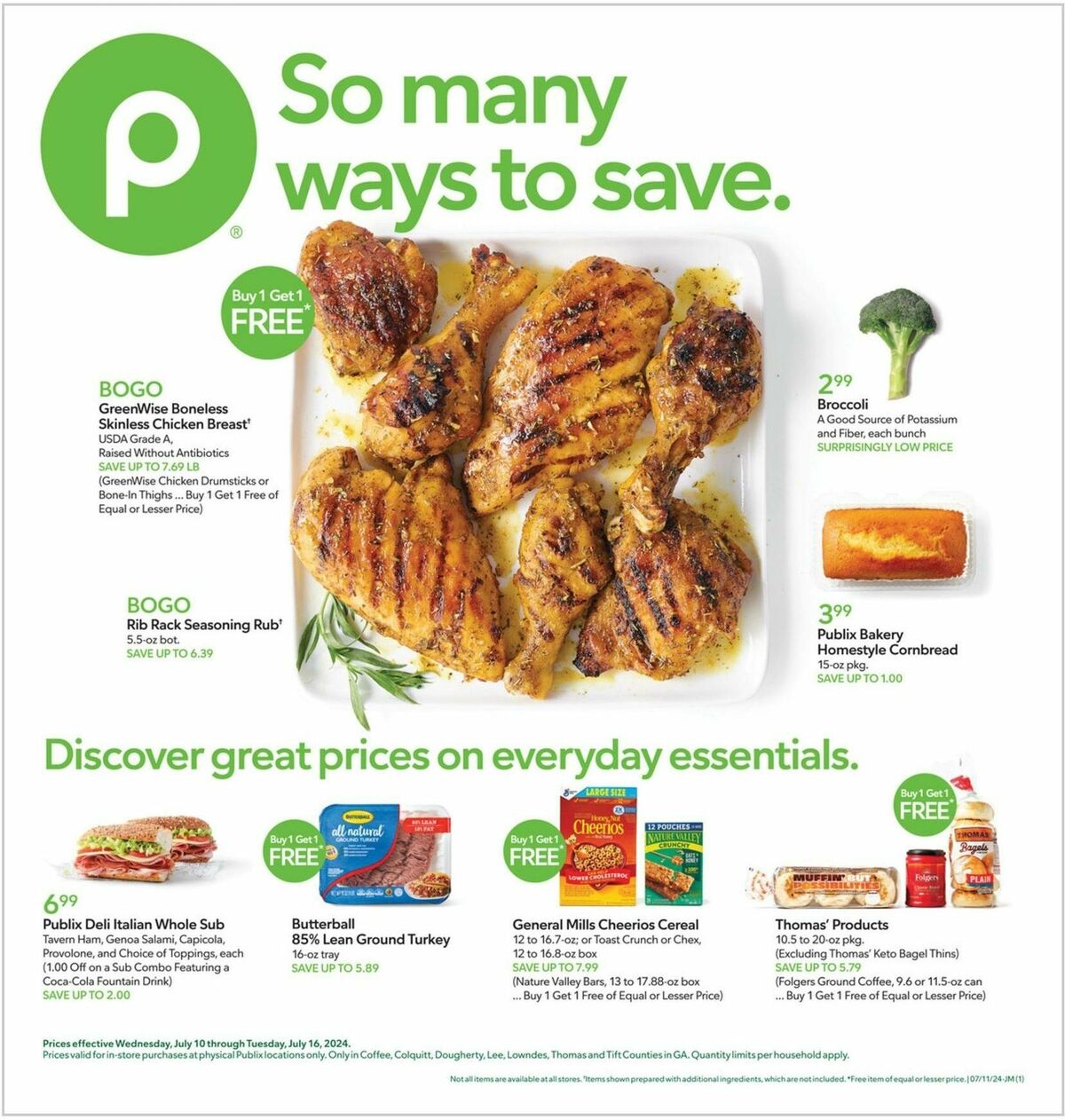 Publix Weekly Ad from July 10