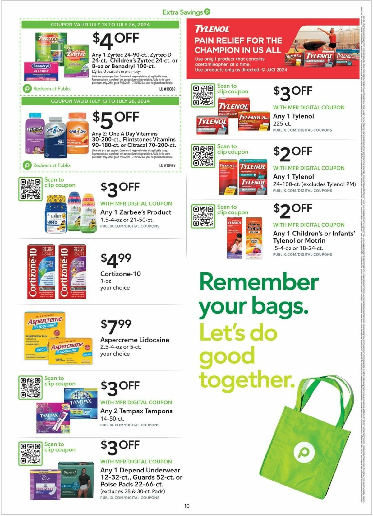 Publix Extra Savings Weekly Ad from July 13